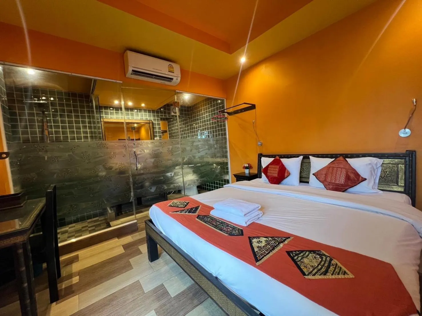Bed in Changpuak Boutique House