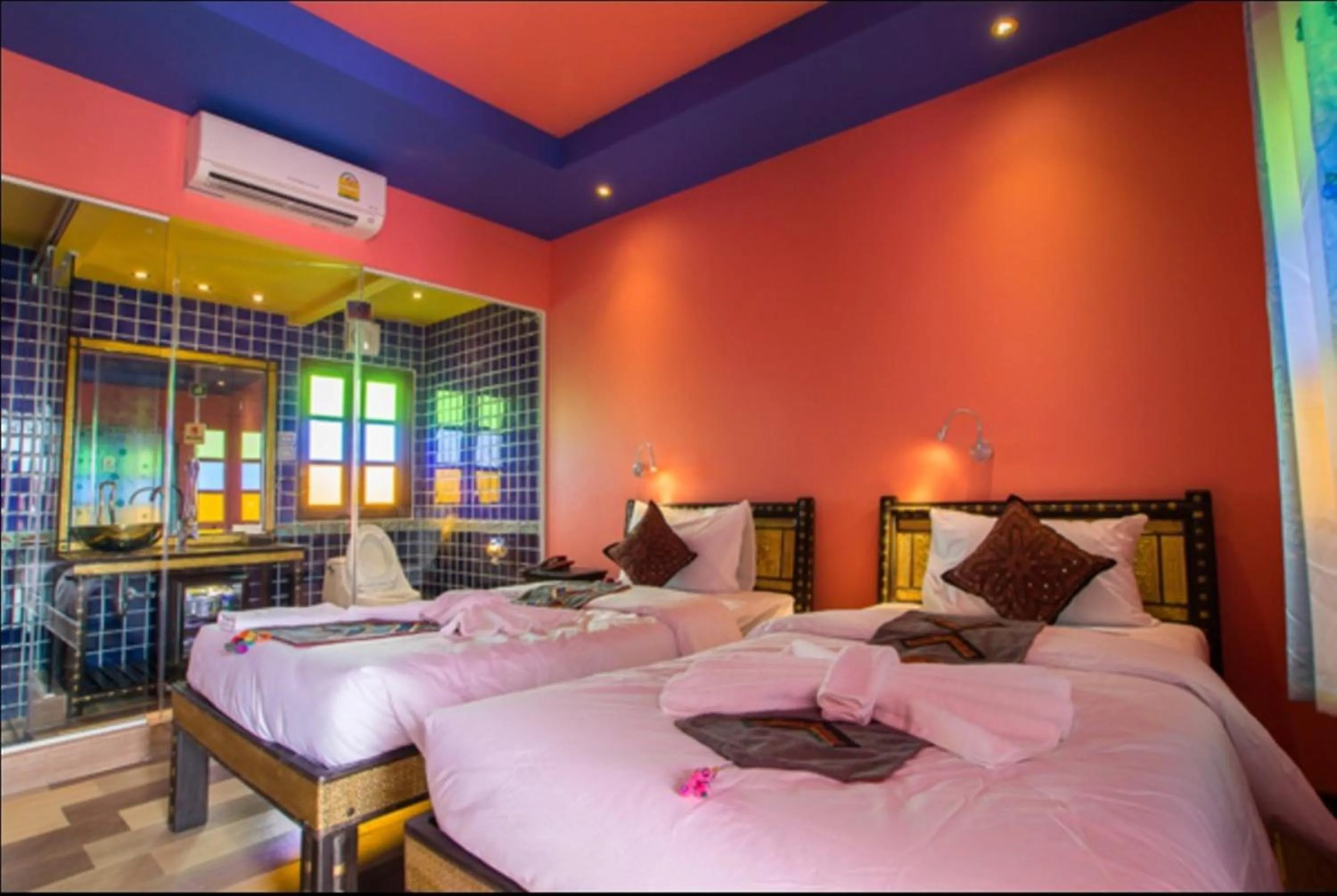 Bed in Changpuak Boutique House