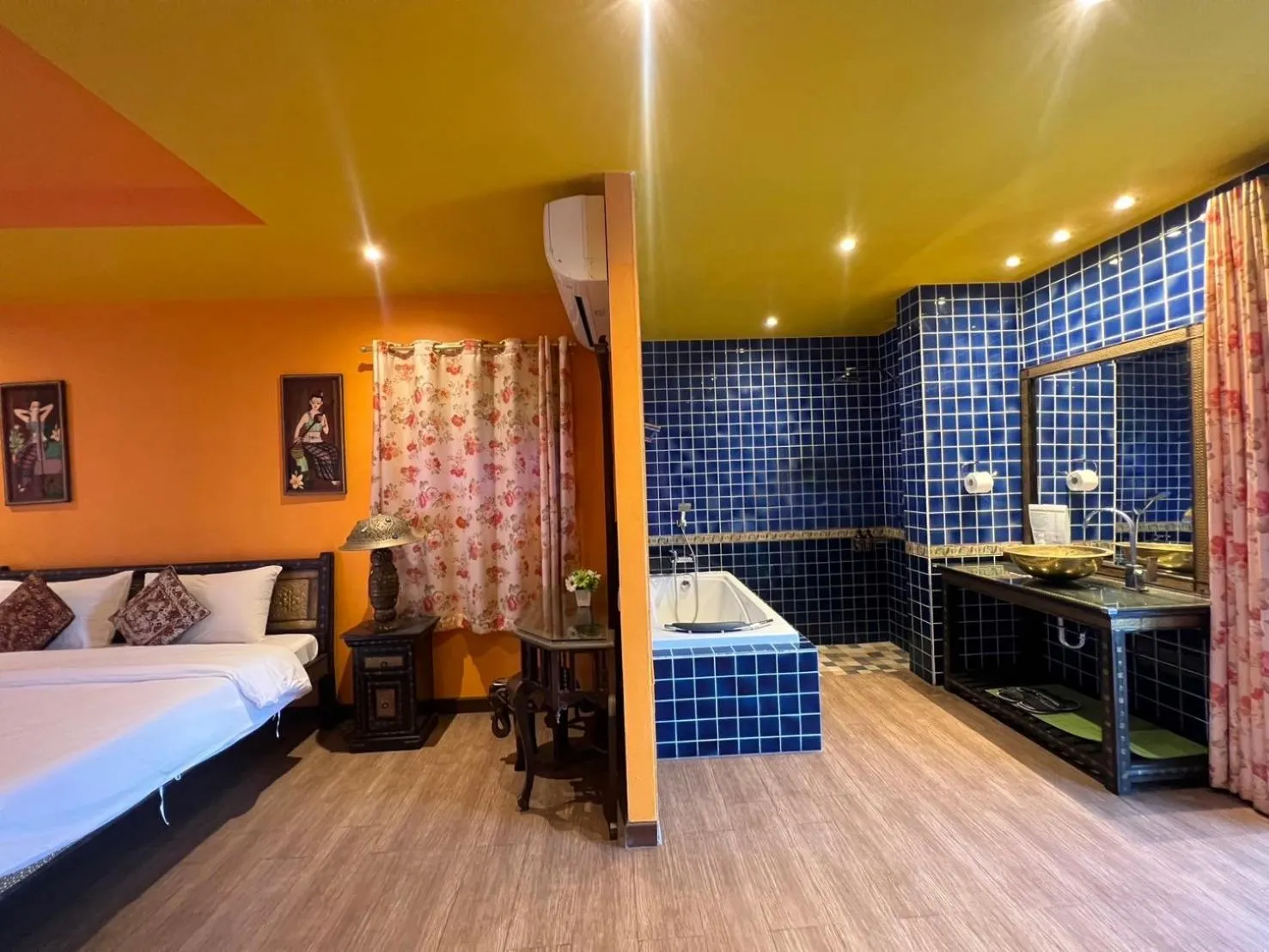 Bed in Changpuak Boutique House