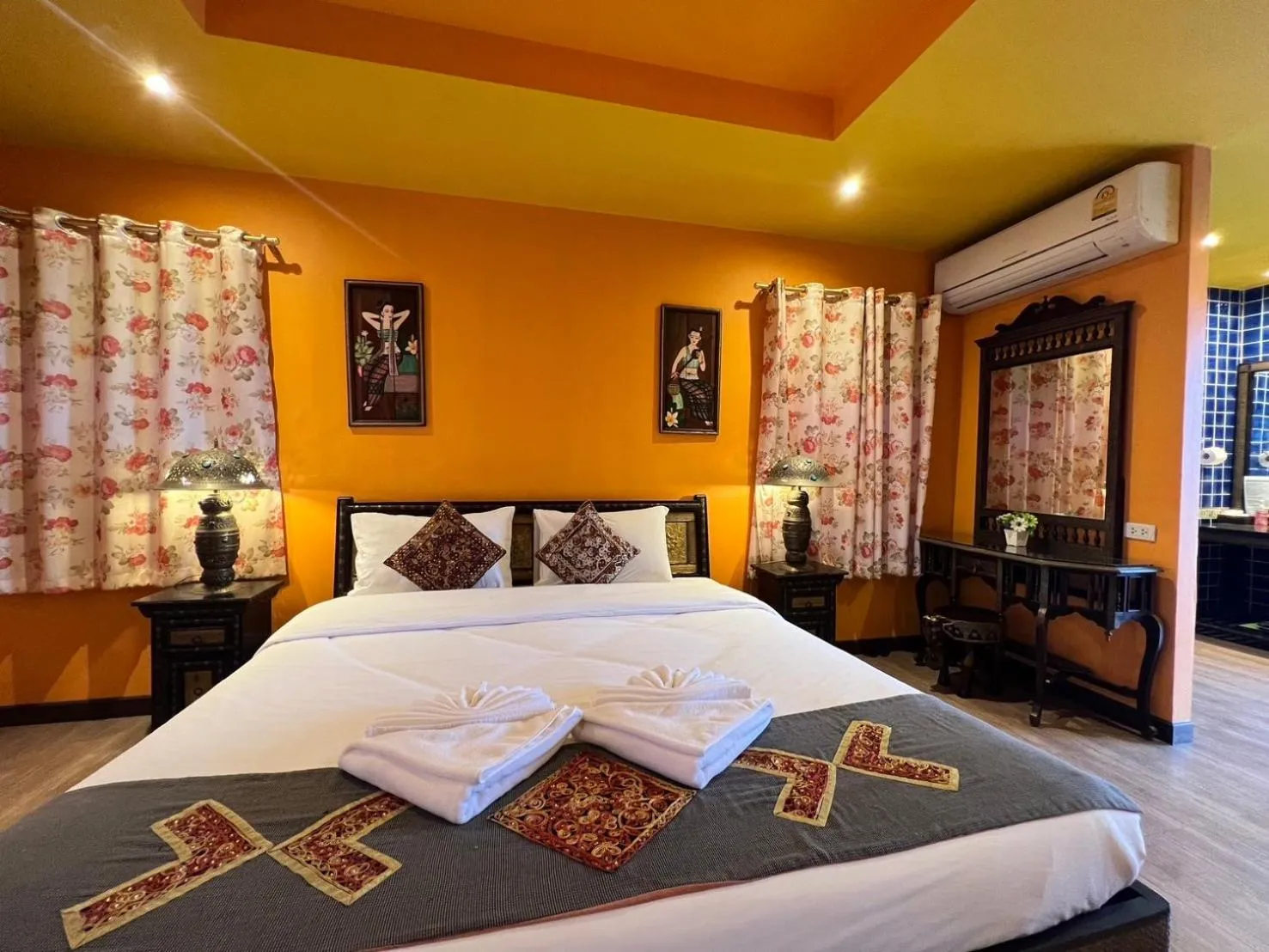 Bed in Changpuak Boutique House