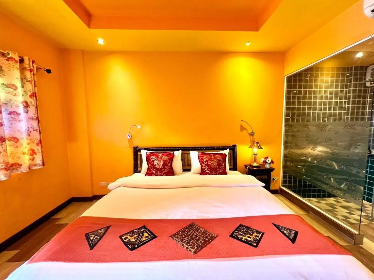 Bed in Changpuak Boutique House
