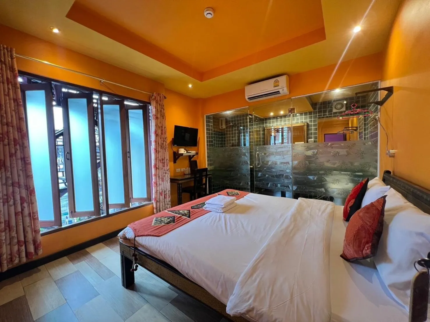 Bed in Changpuak Boutique House