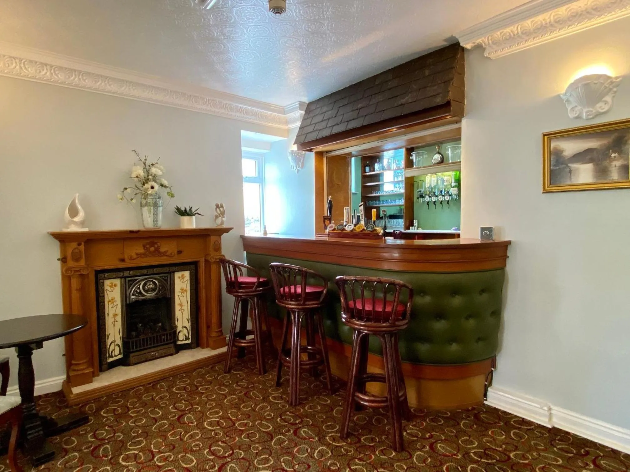 Lounge or bar in Bryn Noddfa