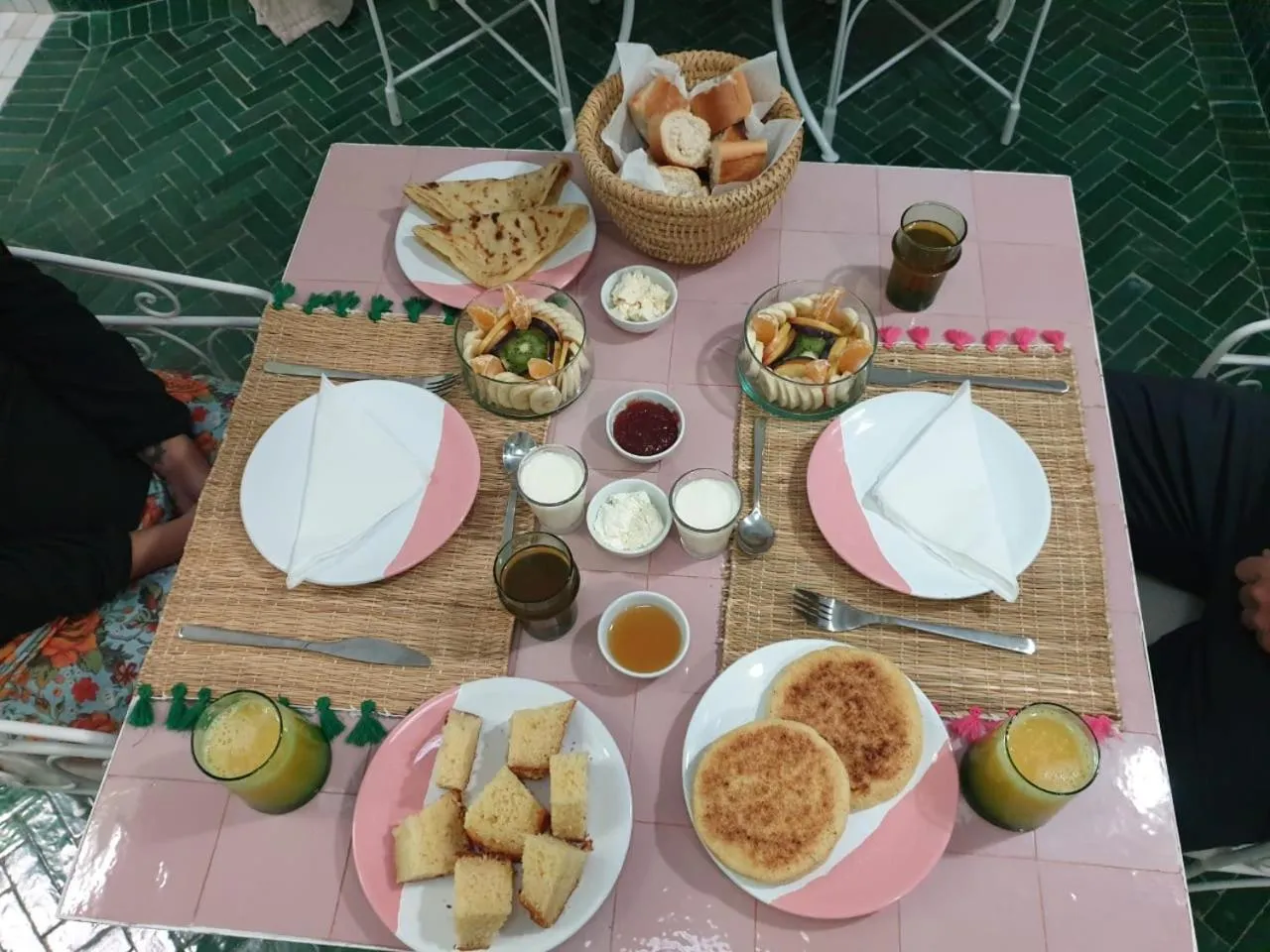 Continental breakfast in Riad Dar Rabiaa