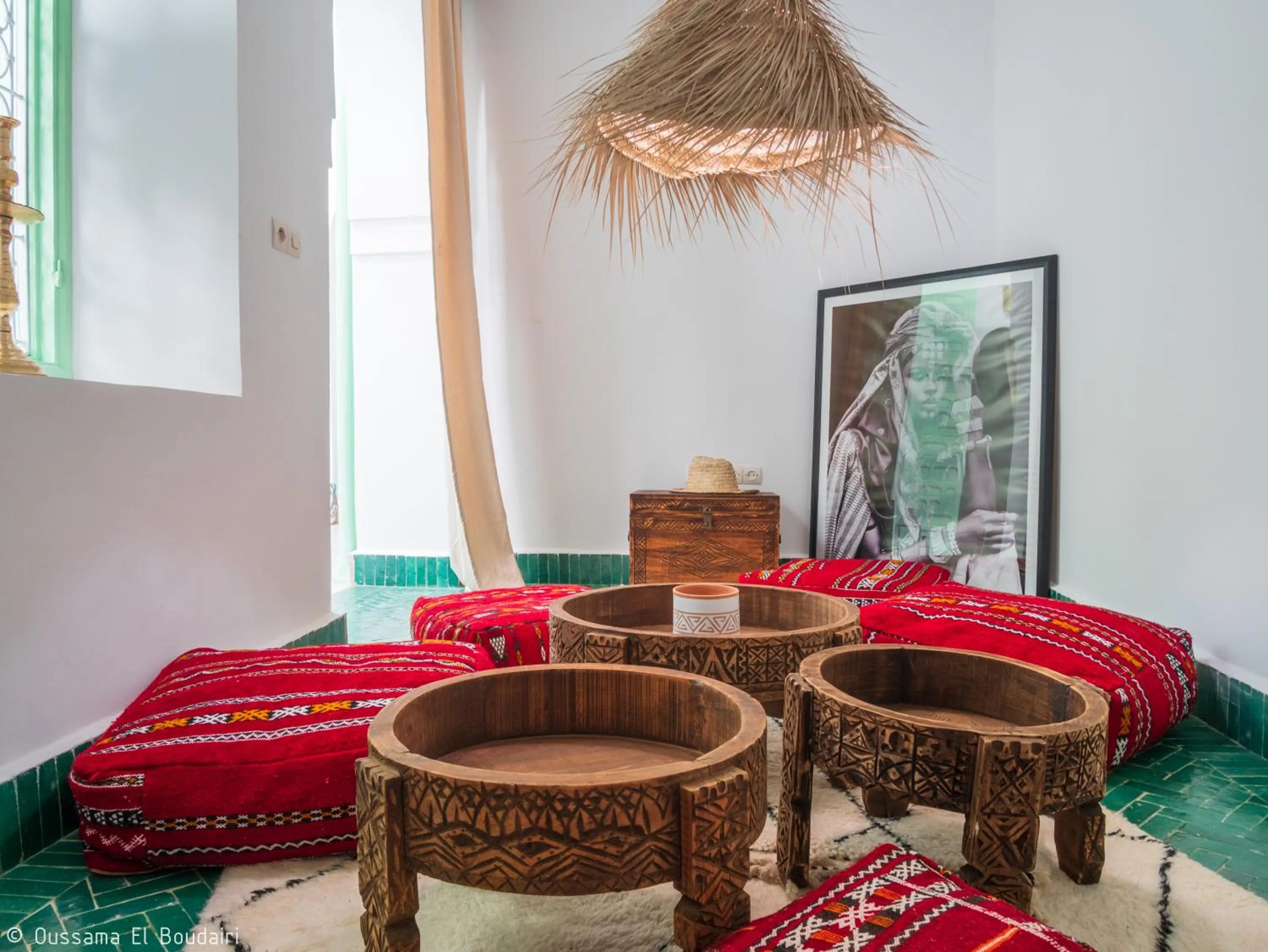 Seating area, Bed in Riad Dar Rabiaa
