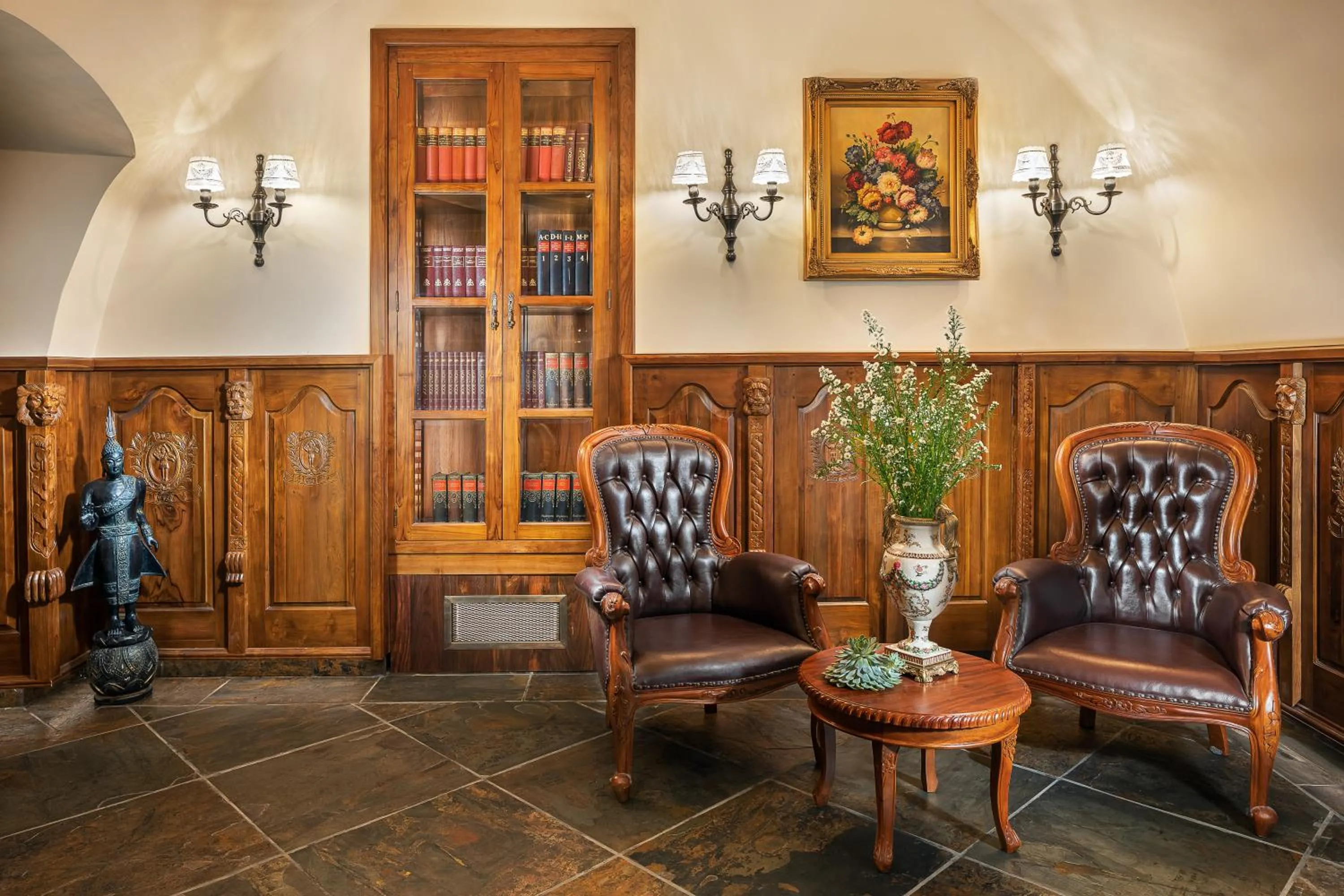 Library in Iron Gate Hotel & Suites Prague by BHG