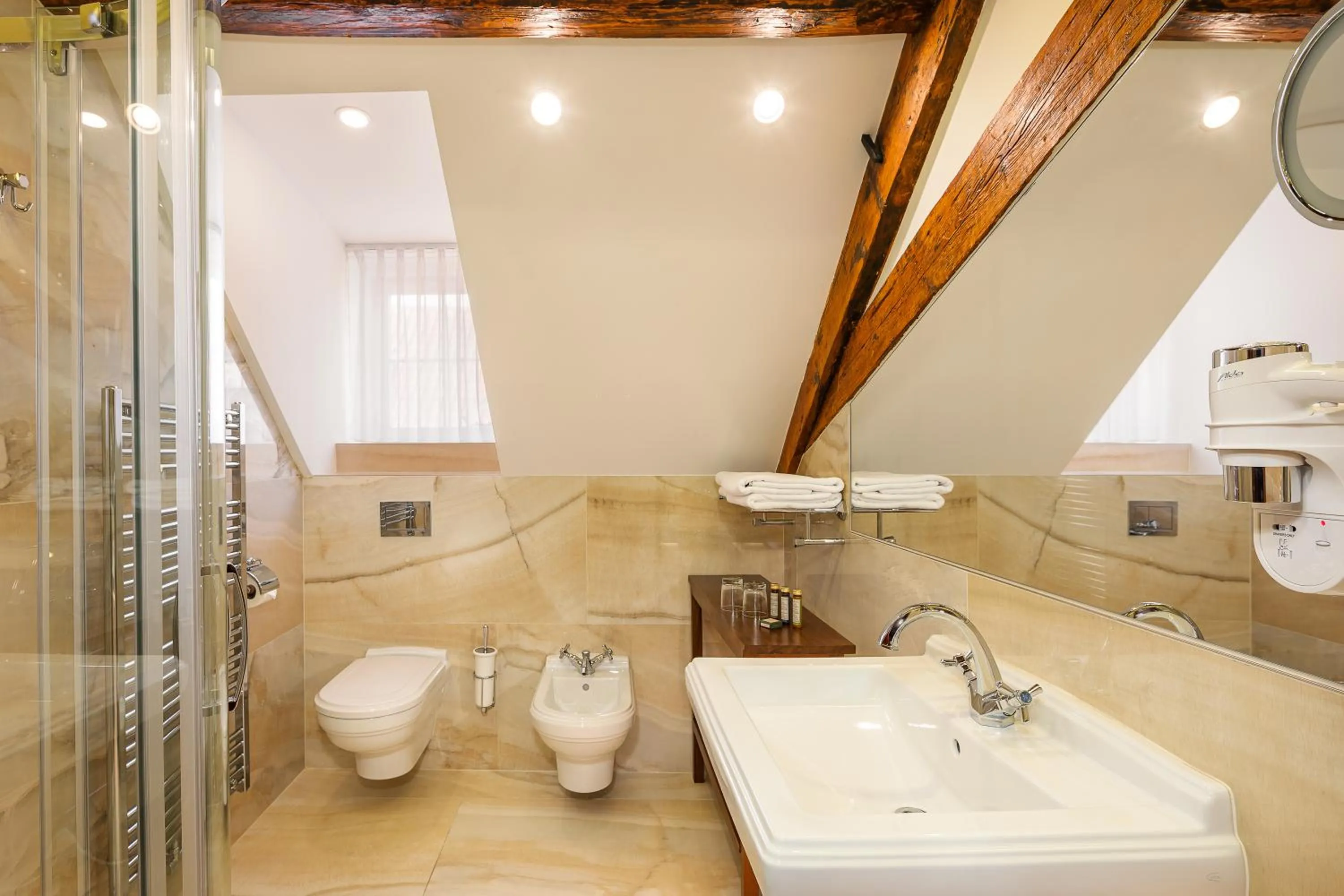 Shower in Iron Gate Hotel & Suites Prague by BHG