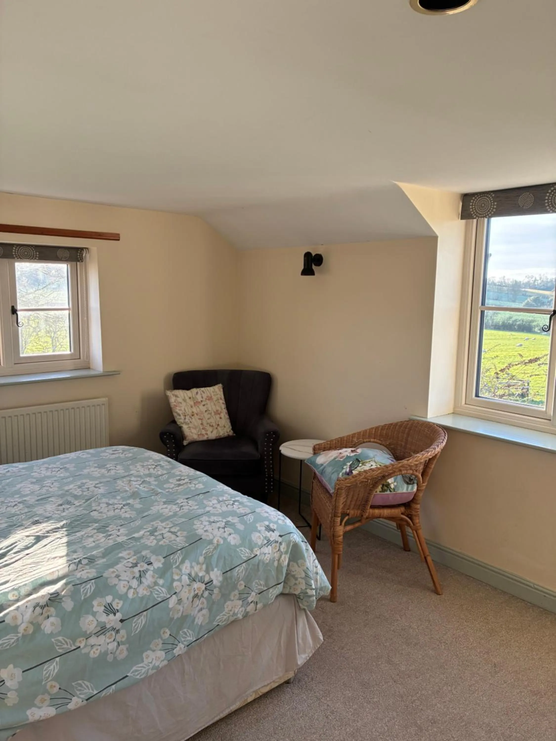 Bed in Farmhouse studio near Shrewsbury