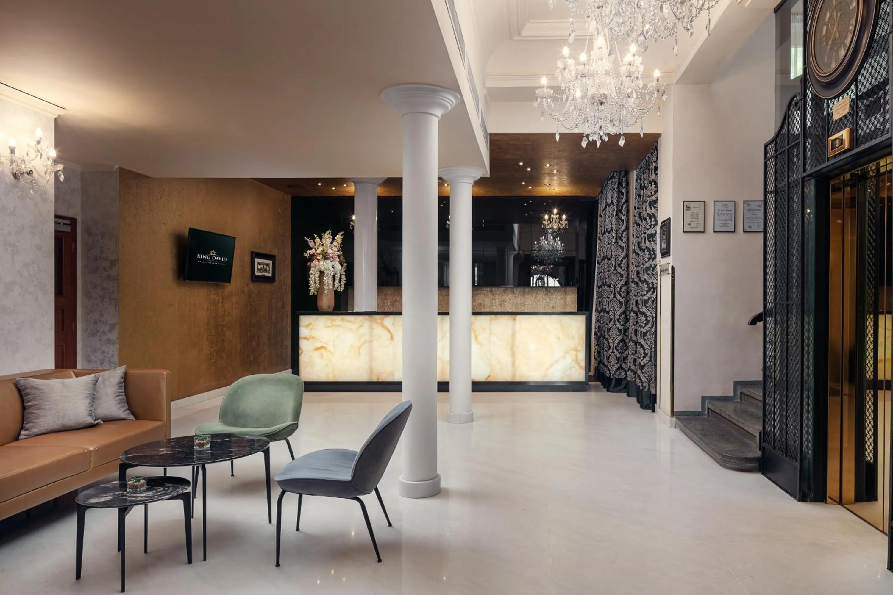 Lobby or reception in Kosher Hotel King David Prague