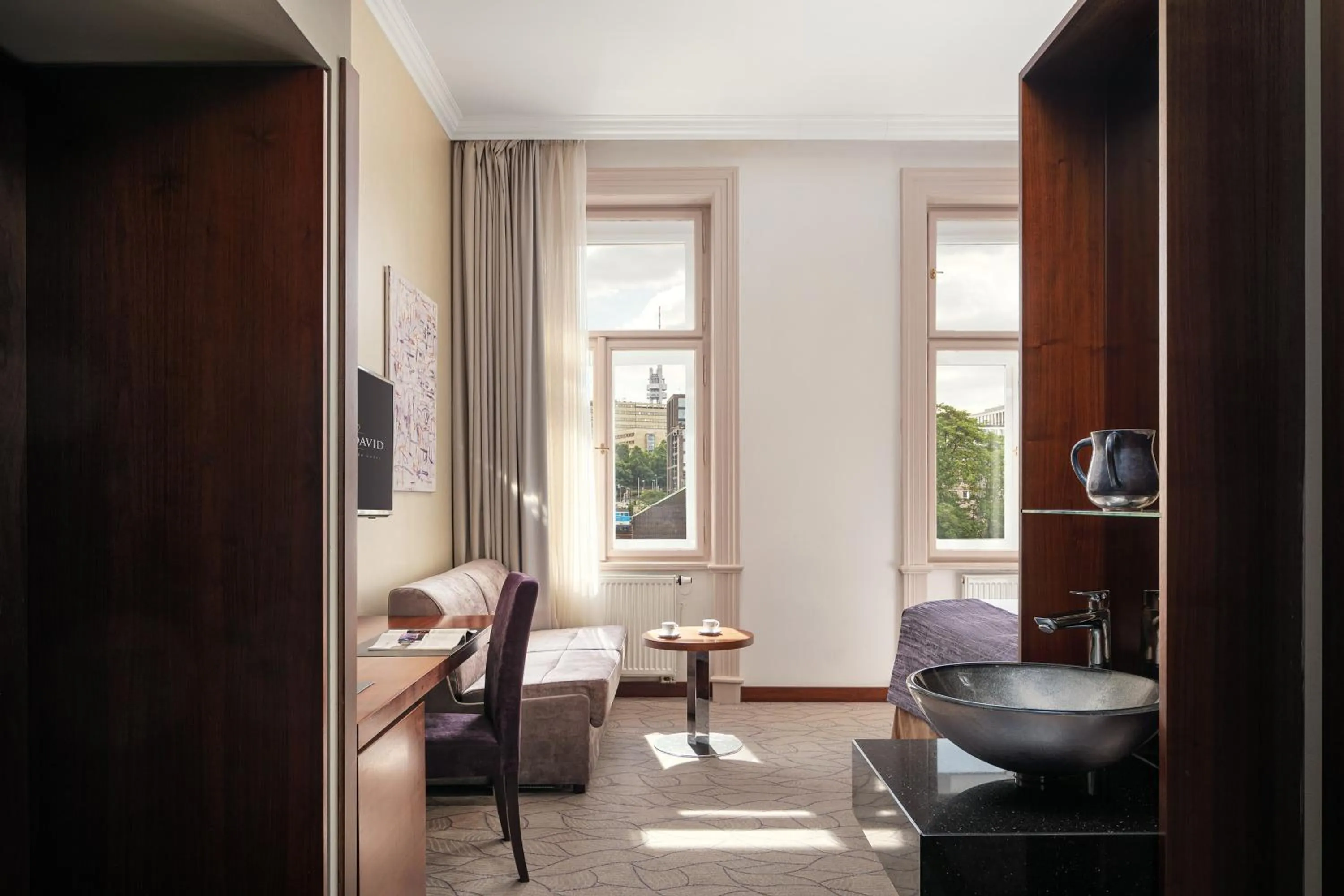 Street view in Kosher Hotel King David Prague