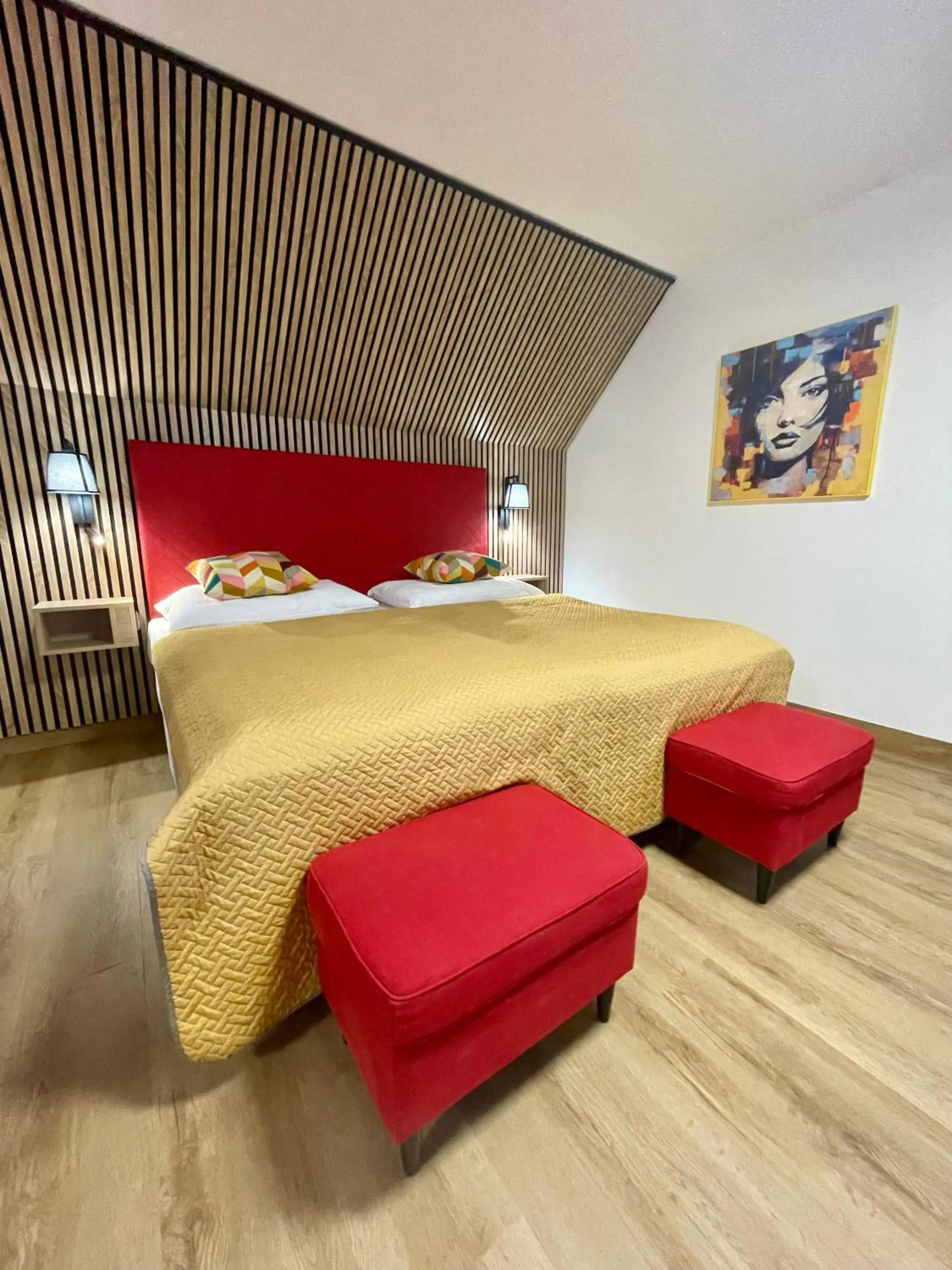 Bed in Hotel Benica