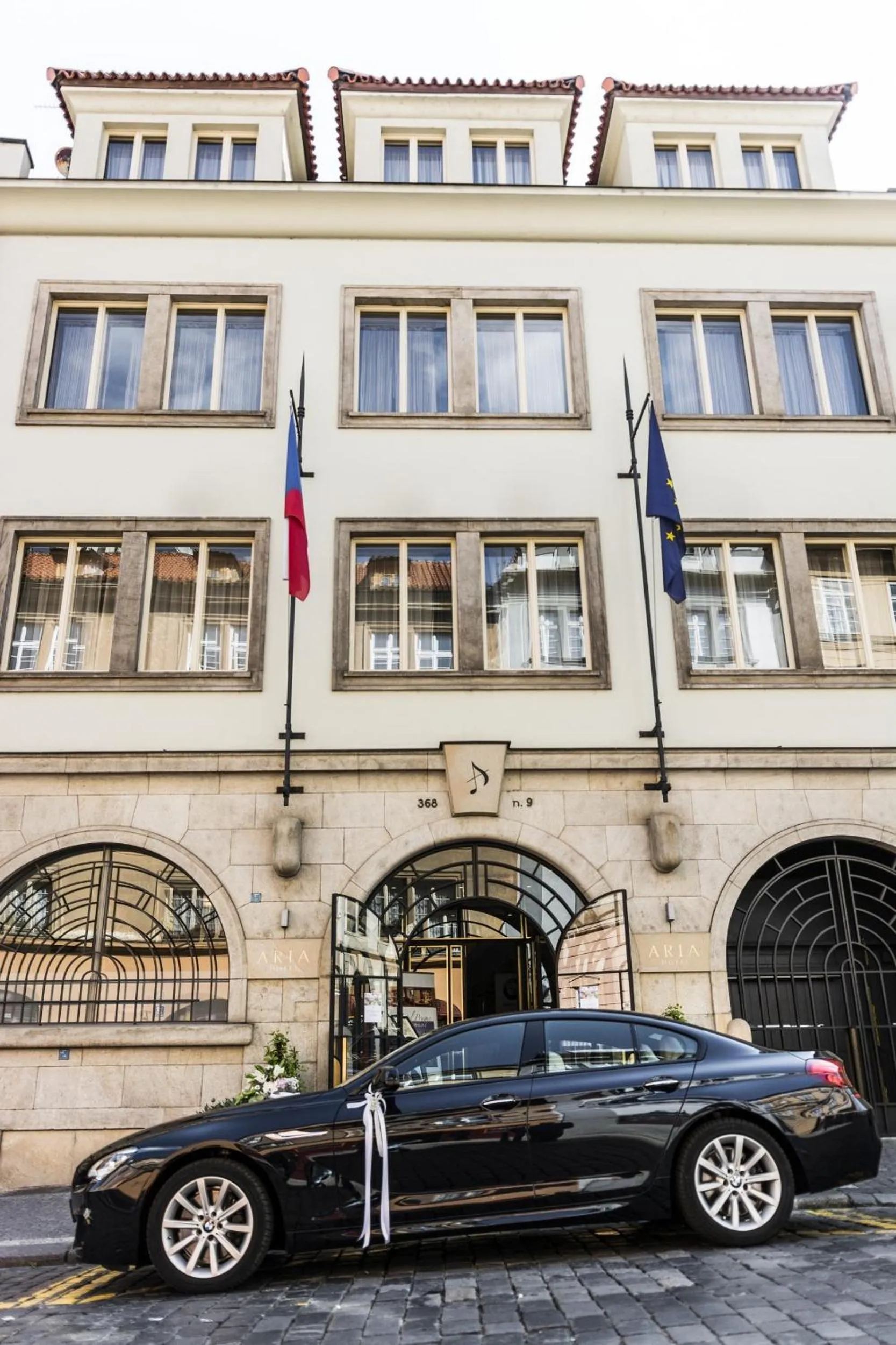 Facade/entrance in Aria Hotel Prague