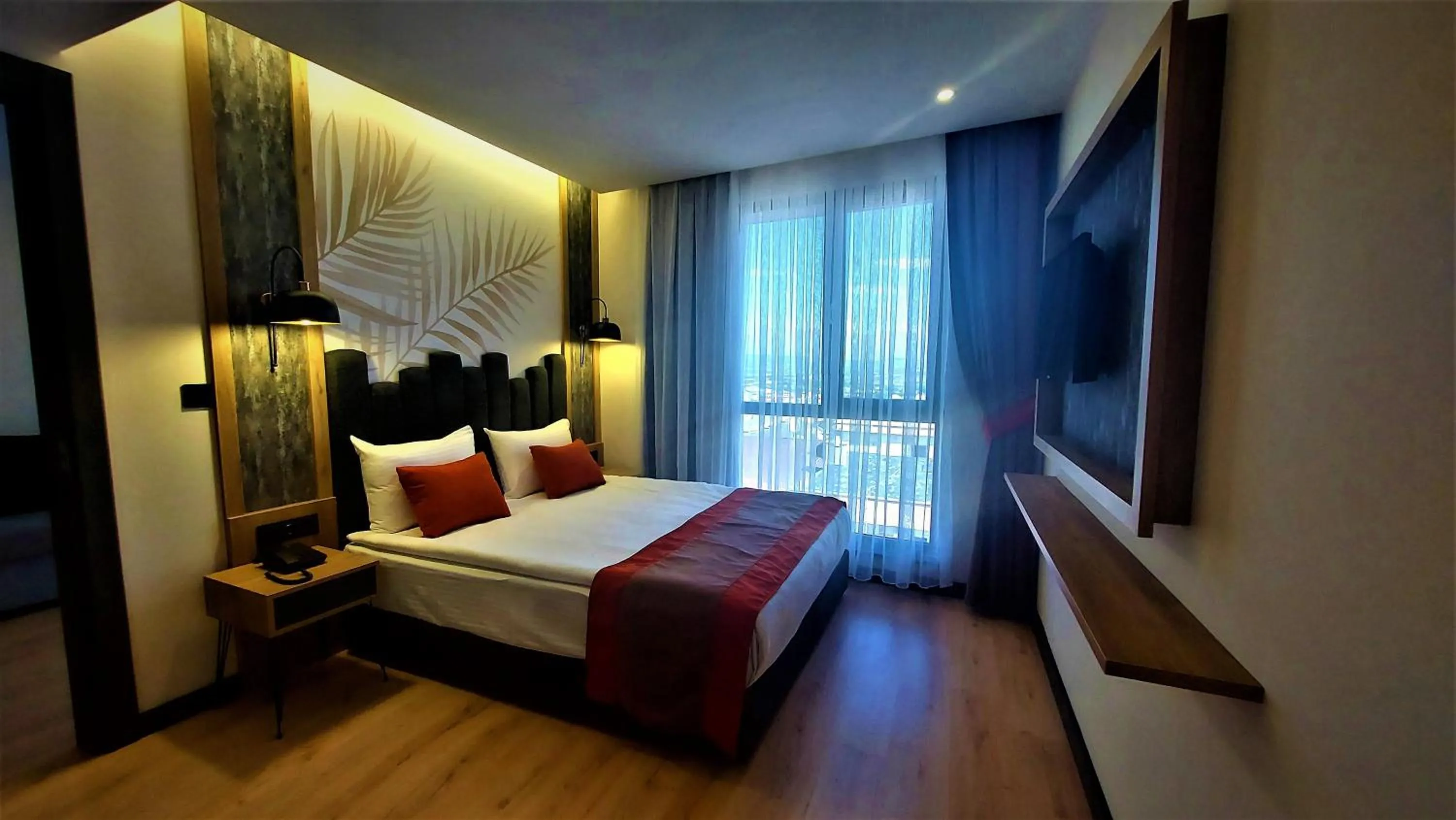 Bed in BURSA KOZA HOTEL