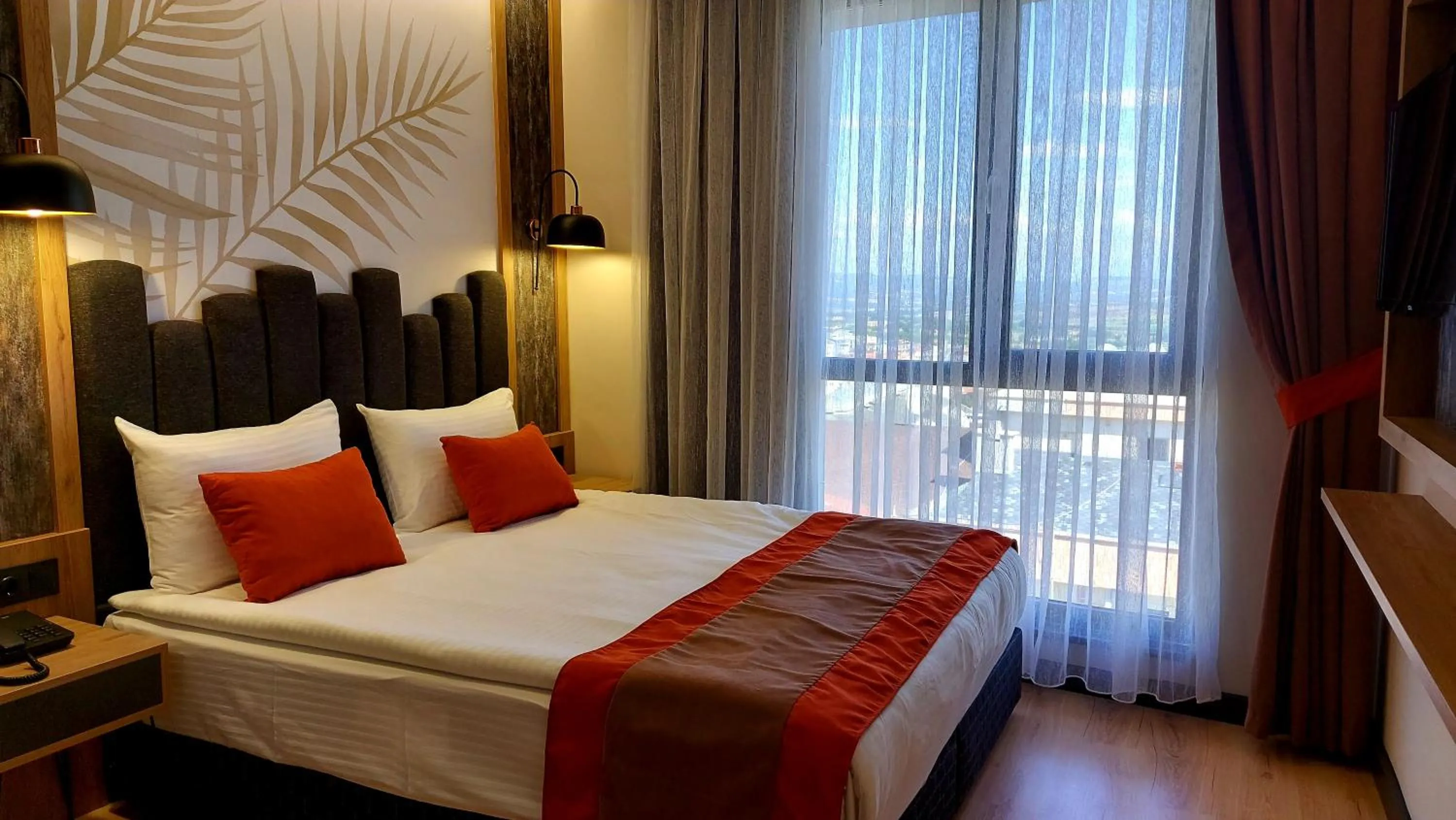 Bed in BURSA KOZA HOTEL