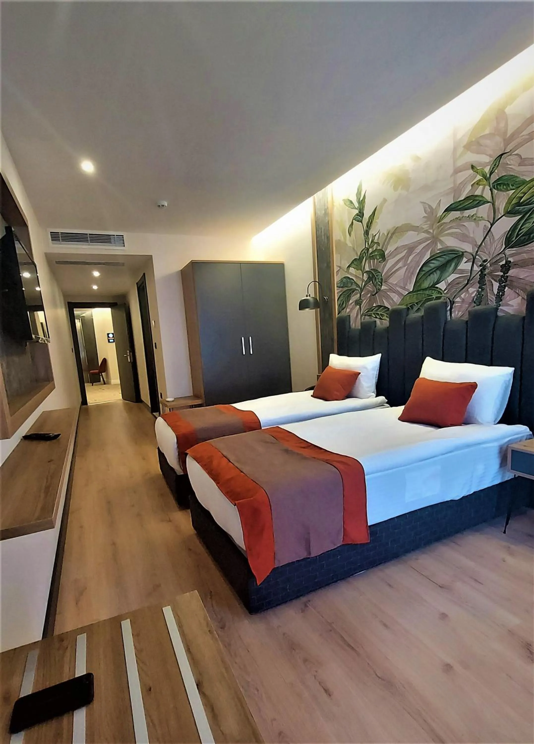 Bed in BURSA KOZA HOTEL