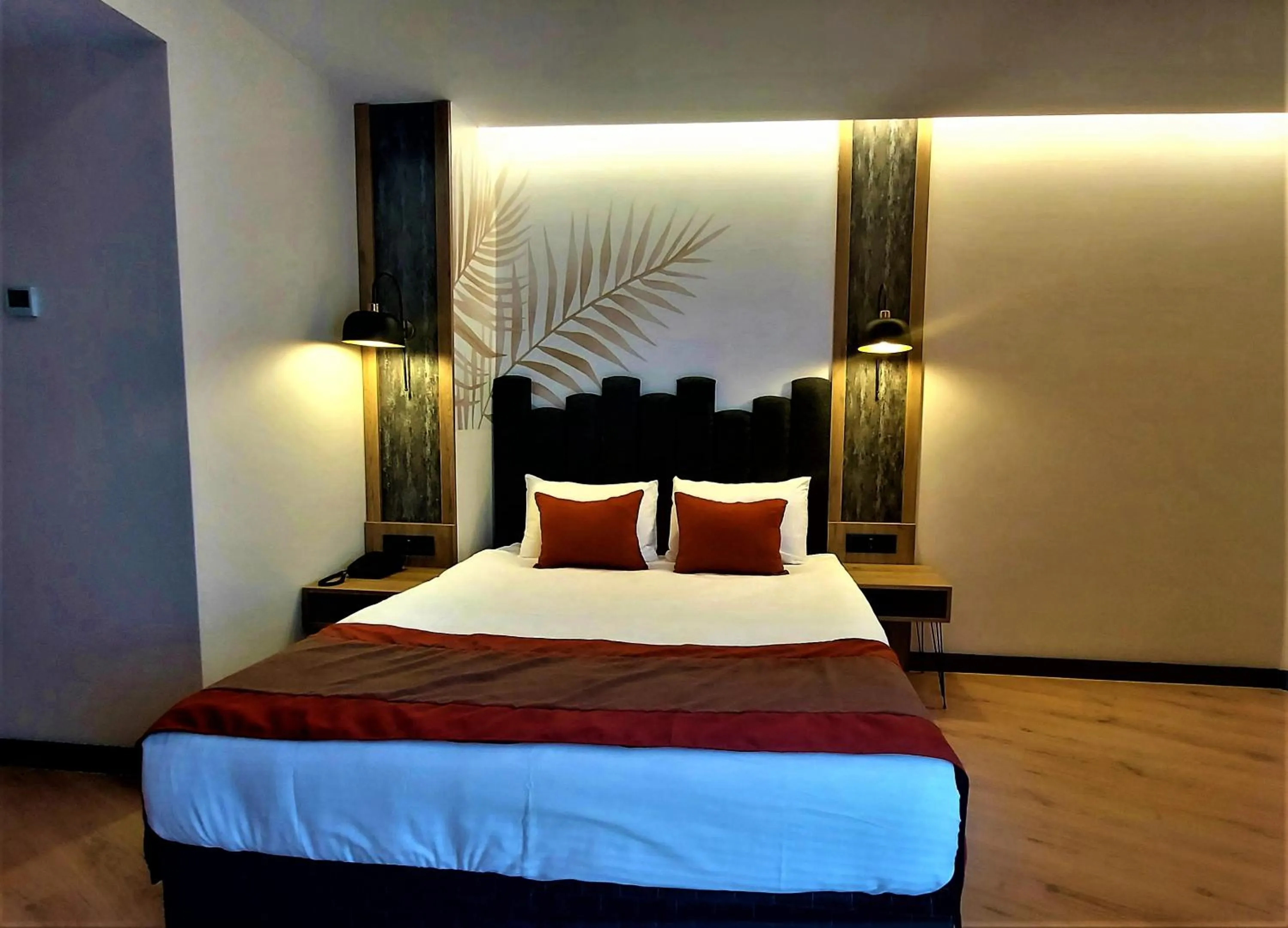 Bed in BURSA KOZA HOTEL