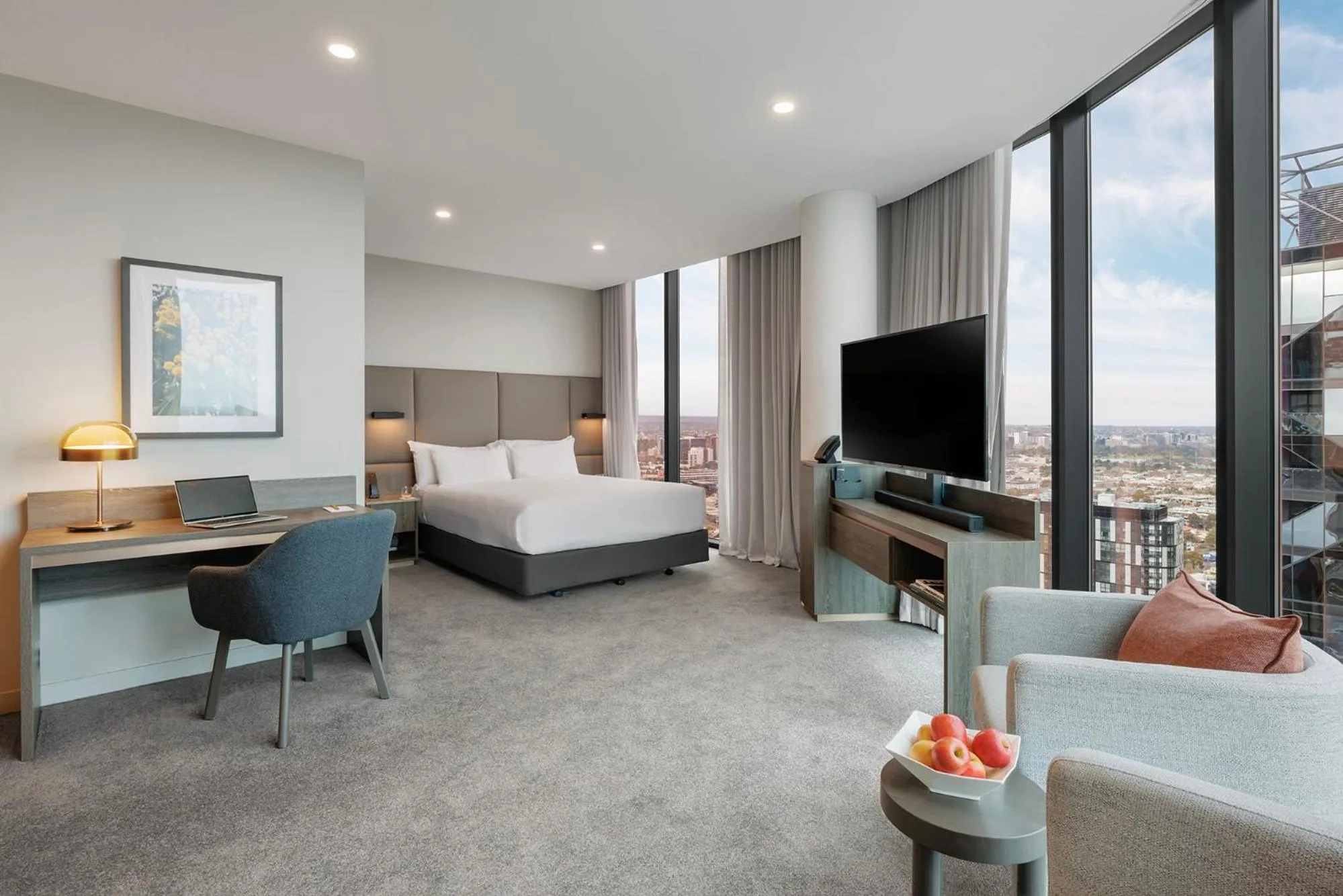 Bed in Oakwood Premier Melbourne