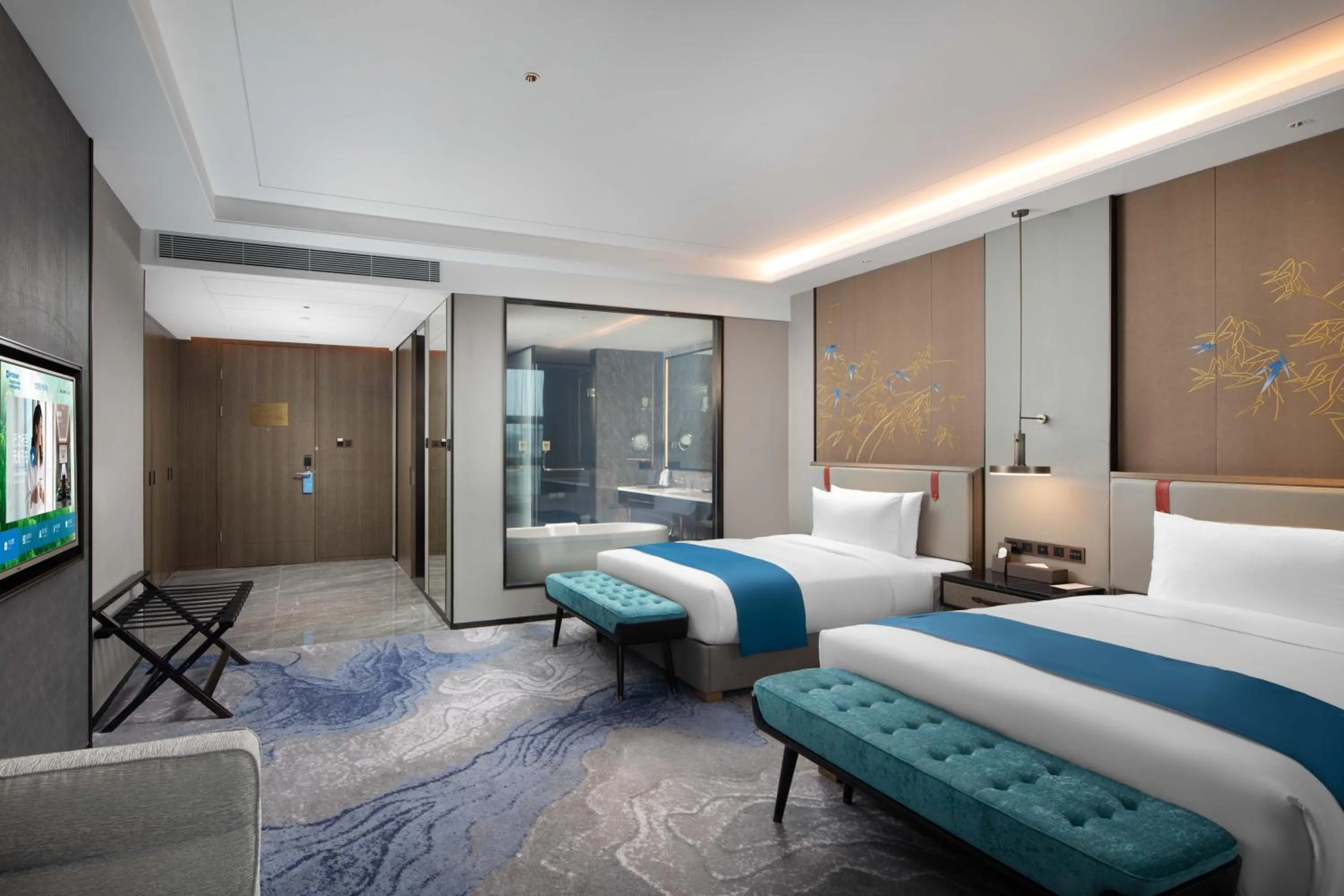 Bed in Wyndham Changzhou Liyang