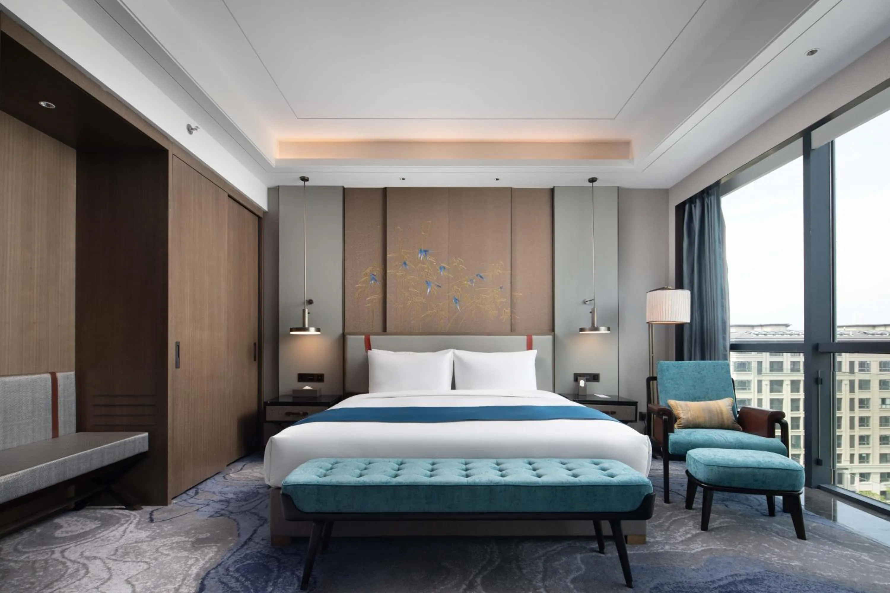 Bed in Wyndham Changzhou Liyang