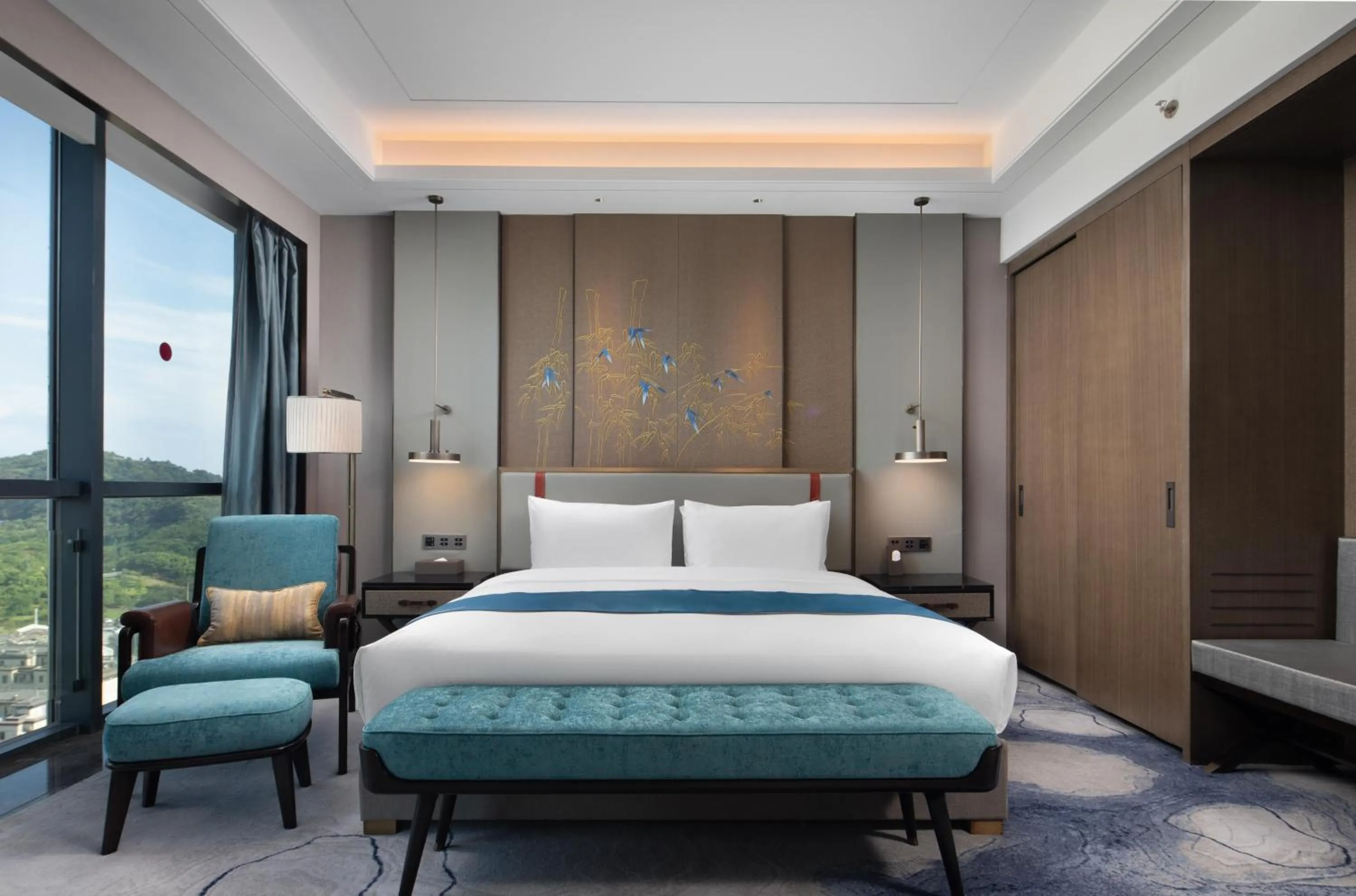 Bed in Wyndham Changzhou Liyang