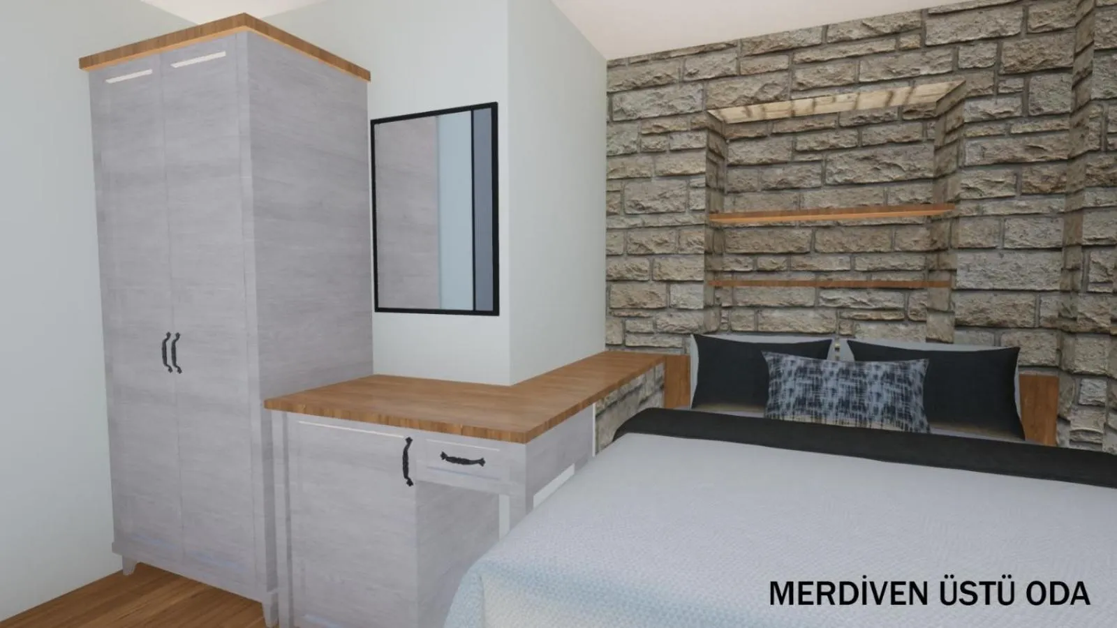 Bed in EFLIN HAUS Historical Place & Monument