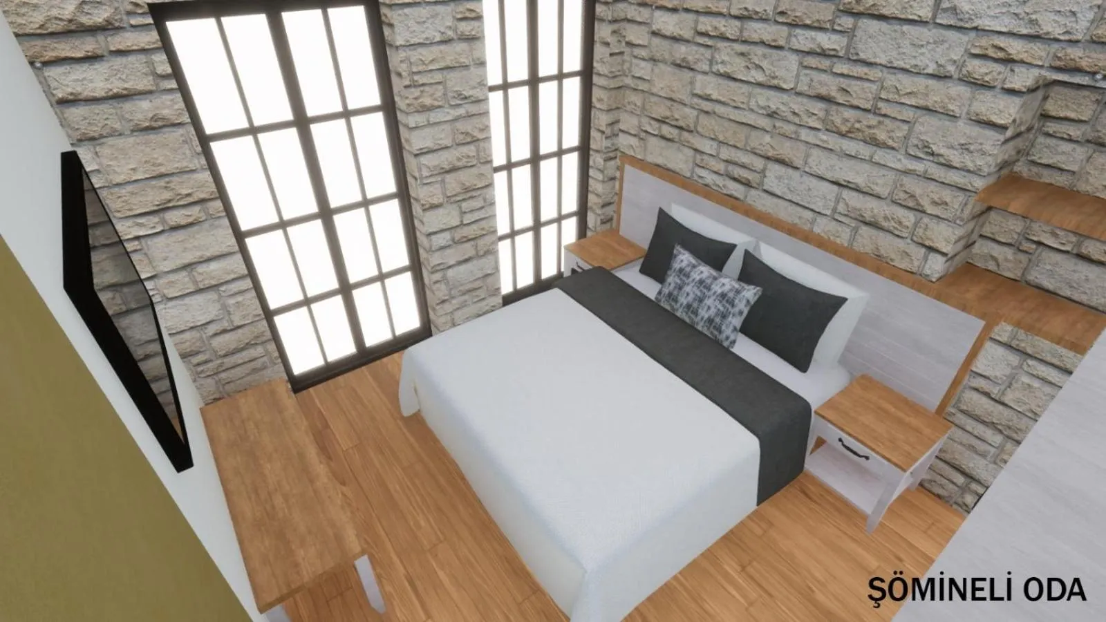 Bed in EFLIN HAUS Historical Place & Monument