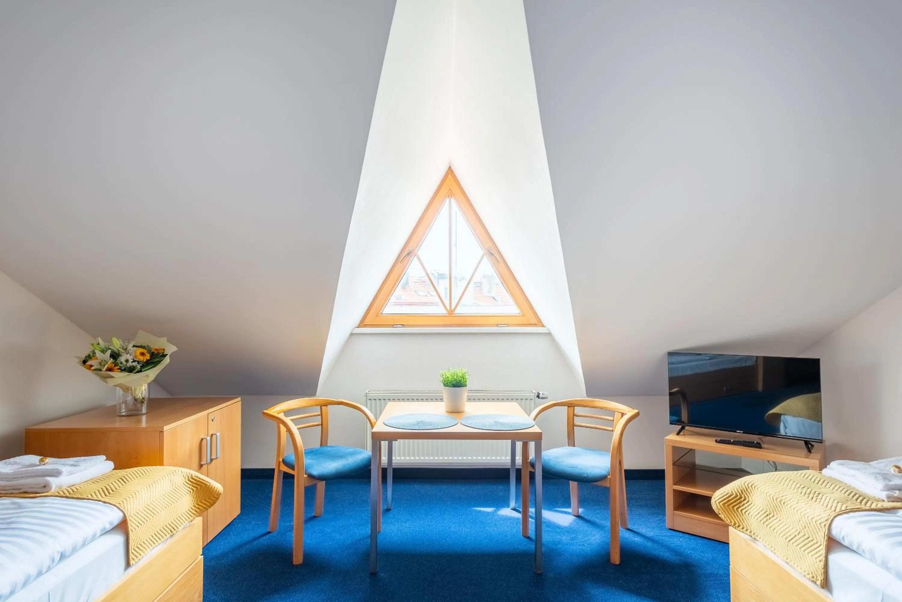 Living room, Bed in Residence Abacta