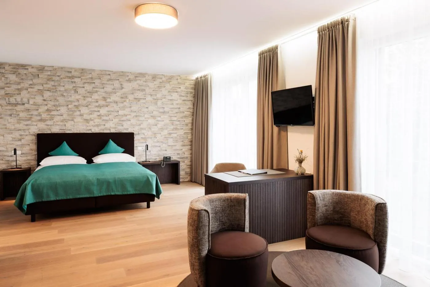 Bed in Hotel Wallern Garni