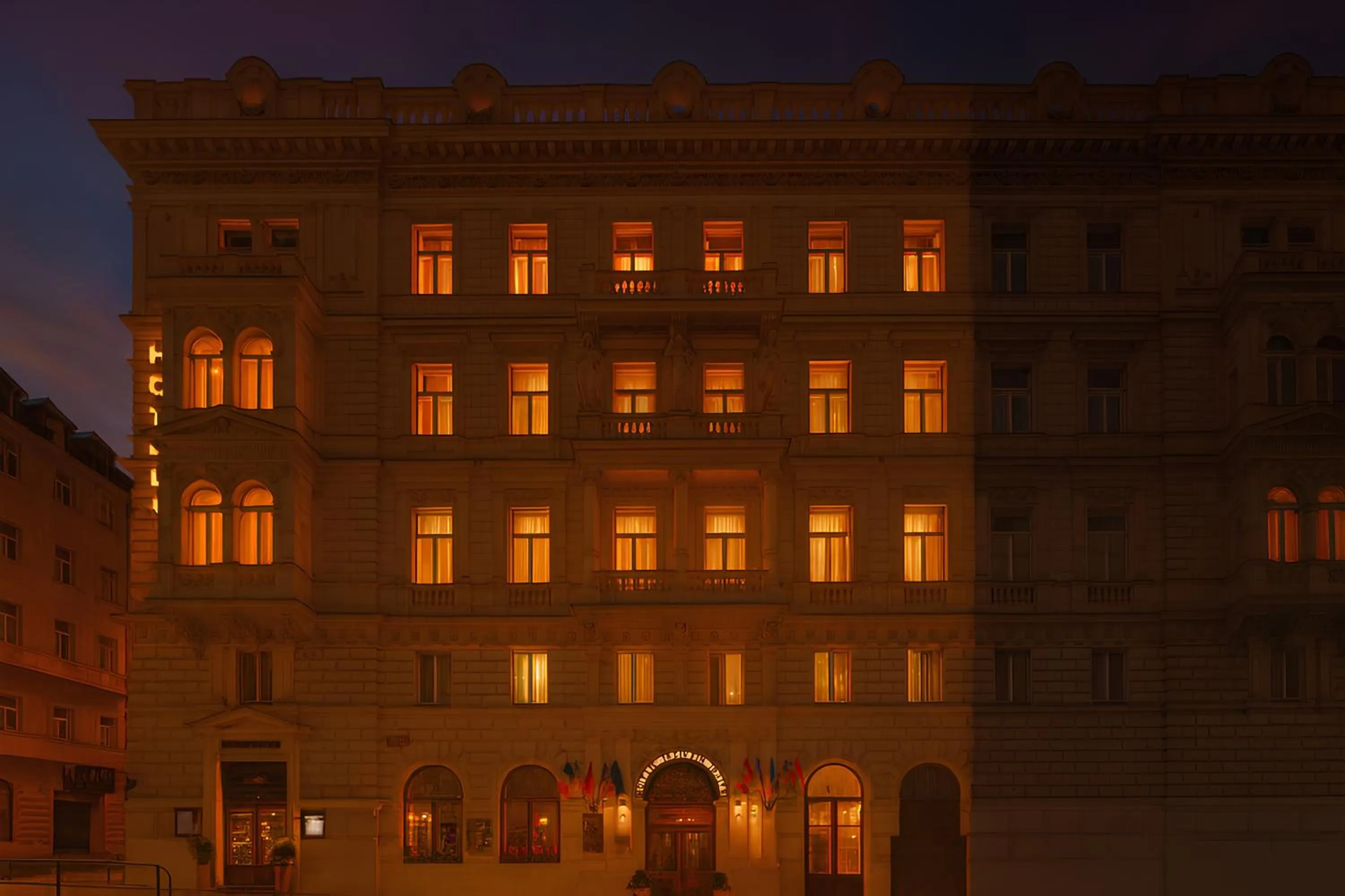 Property building in Boutique Hotel Seven Days