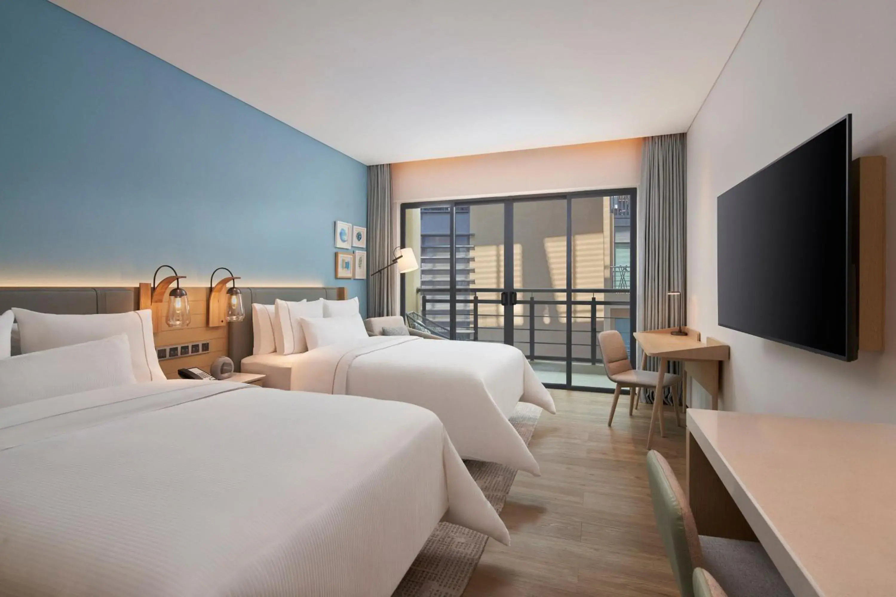 Double Room with Balcony in Element Xiamen Tong'an Double Room with Balcony in Element Xiamen Tong'an