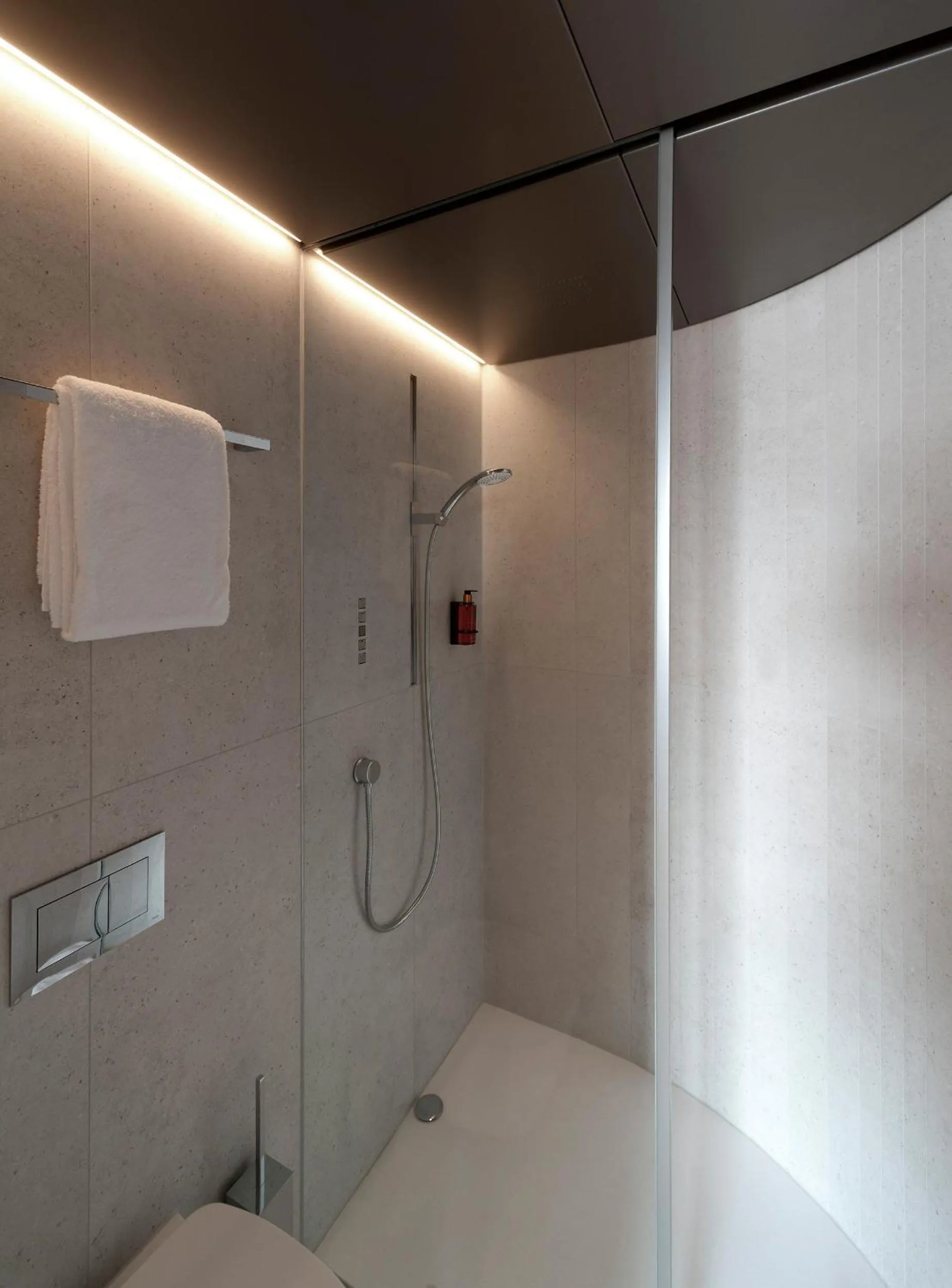 Bathroom in b'mine Hotel Frankfurt Airport