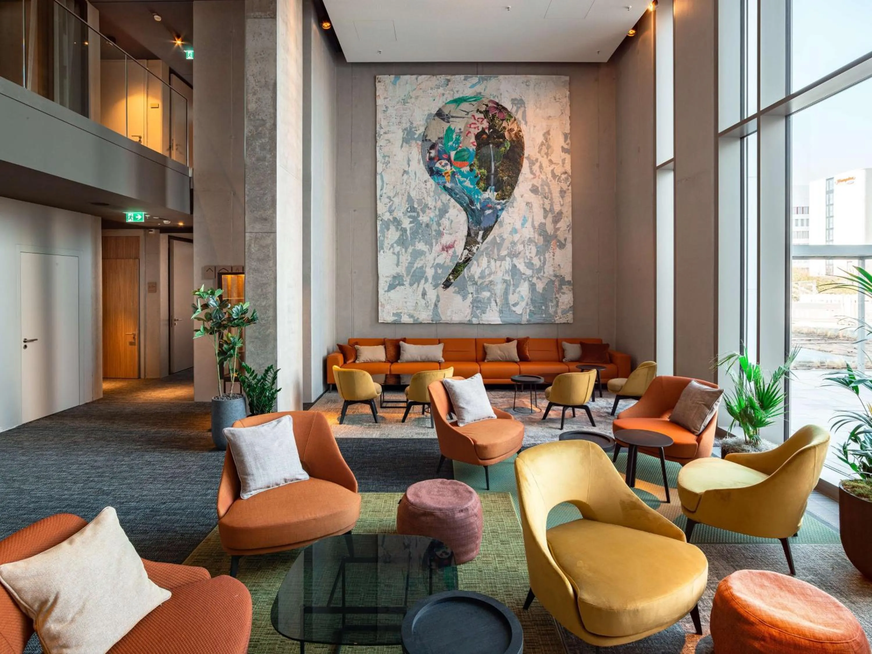 Lobby or reception in b'mine Hotel Frankfurt Airport