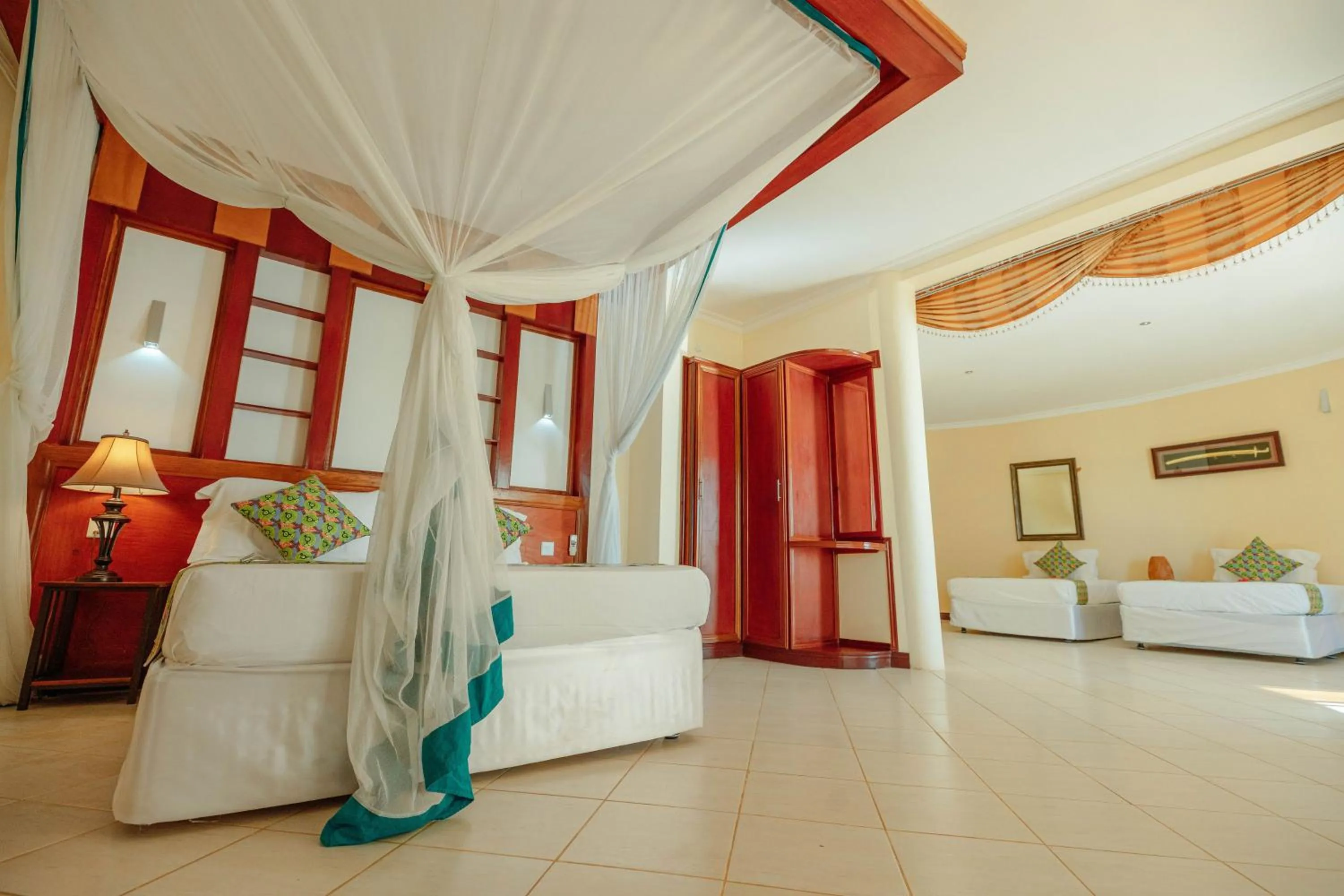 Bed in Sansi Kae Beach Resort