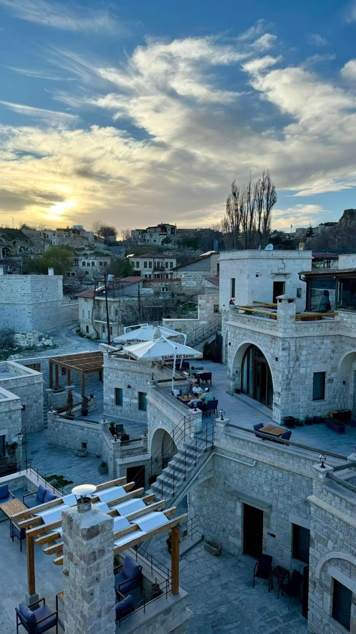 Natural landscape in Solem Cave Suites