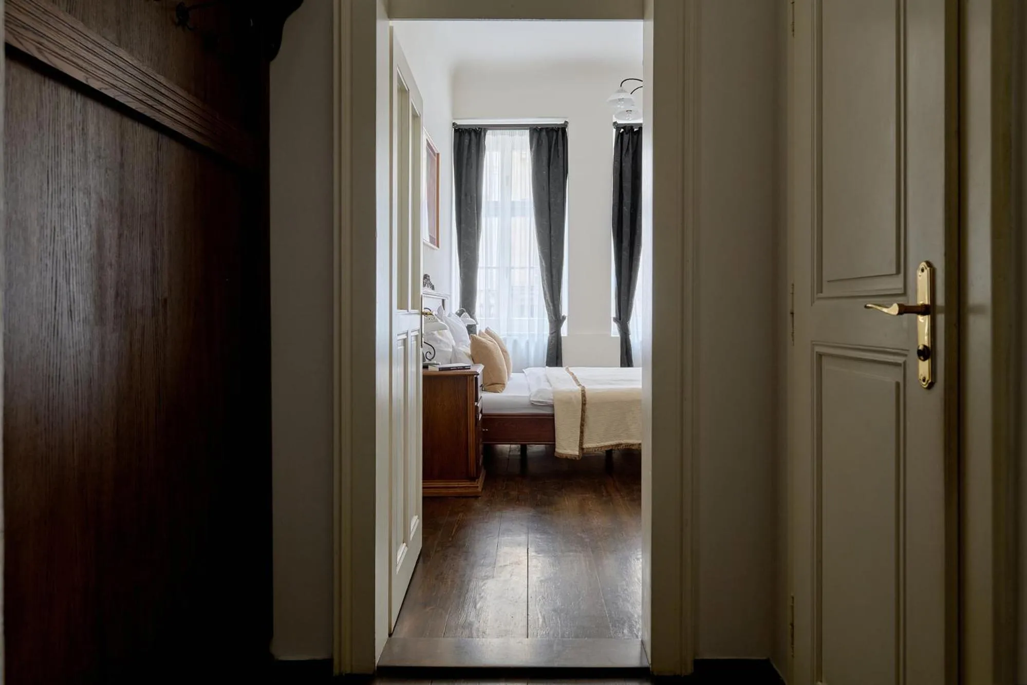 Bedroom, Bed in Hotel Residence U Černého Orla