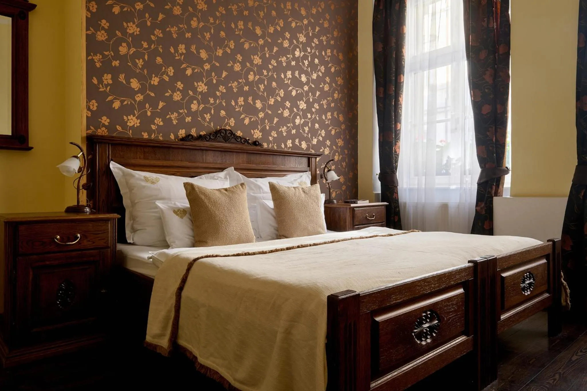 Bed in Hotel Residence U Černého Orla