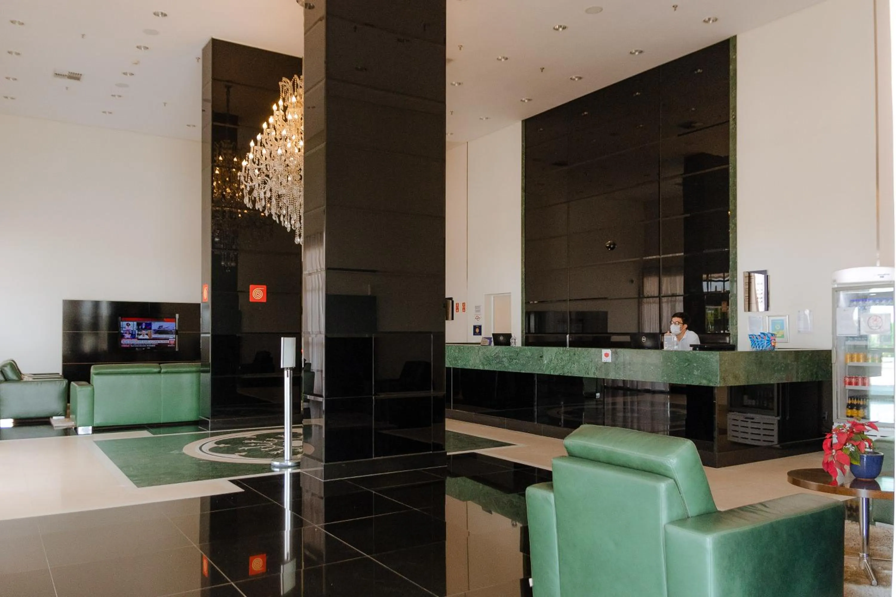 Lobby or reception in Porto Feliz Executive Hotel