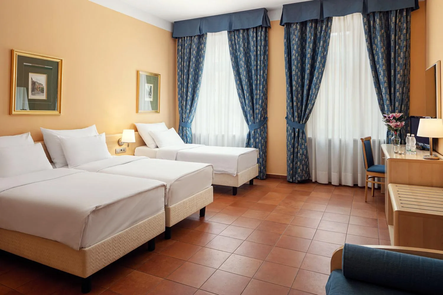 Bedroom, Bed in Hotel Caesar Prague