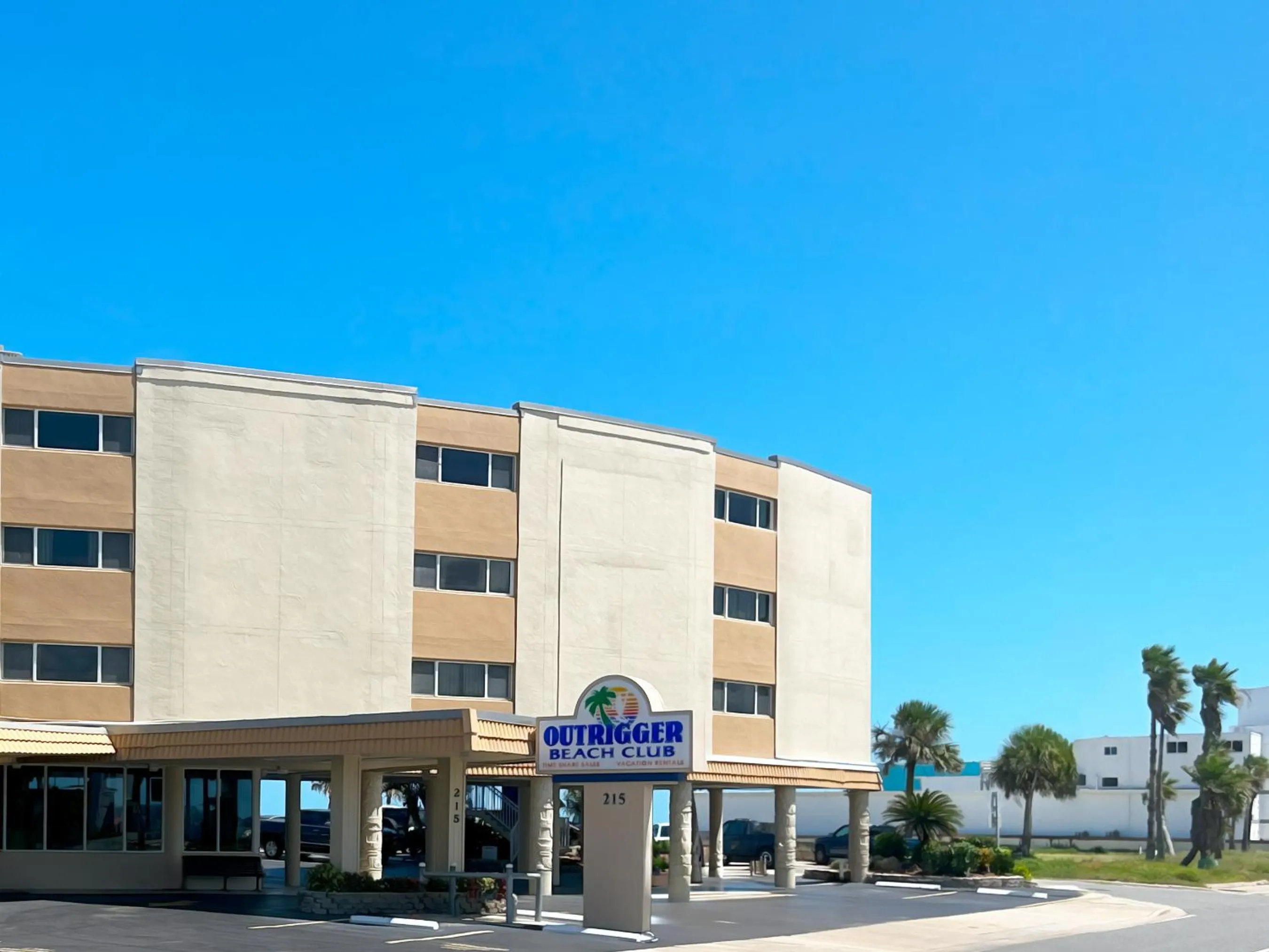 Property building in Outrigger Beach Club Resort