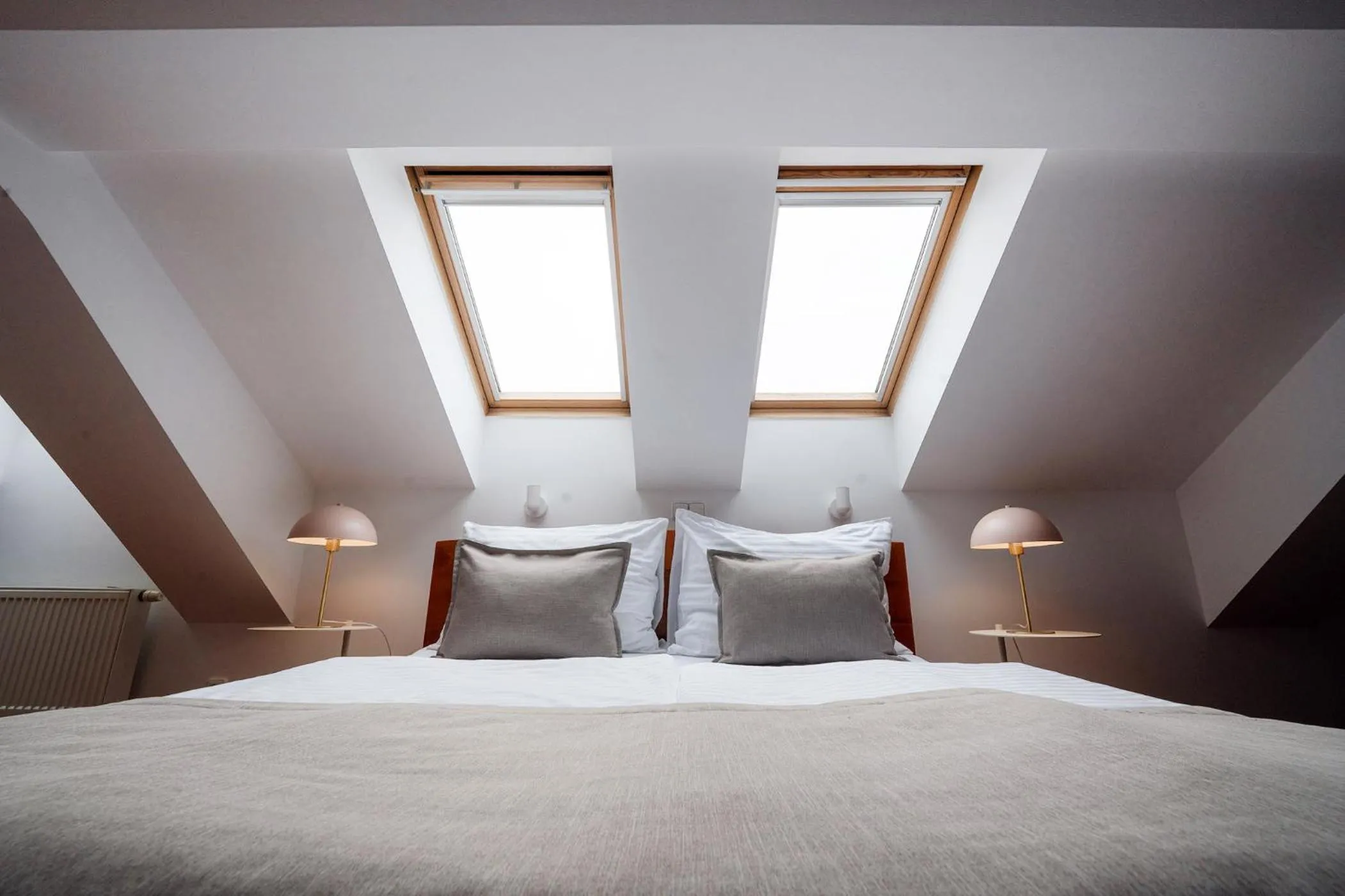 Bed in Anděl Apartments Praha