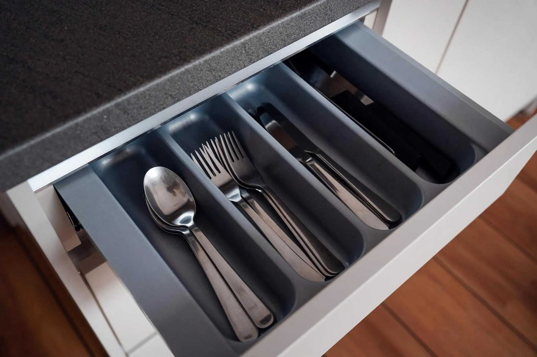 Kitchen or kitchenette in Anděl Apartments Praha