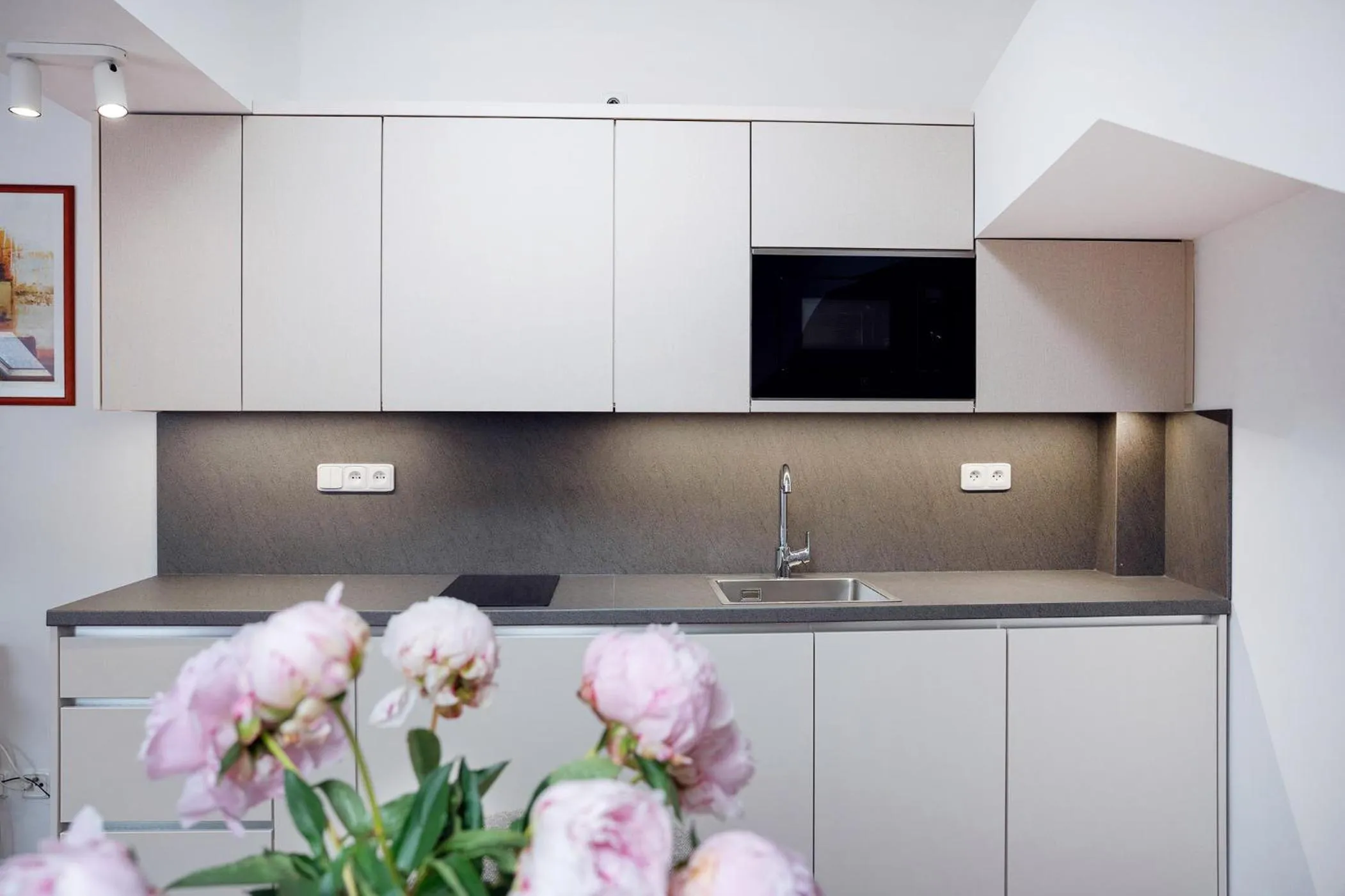 Kitchen or kitchenette in Anděl Apartments Praha