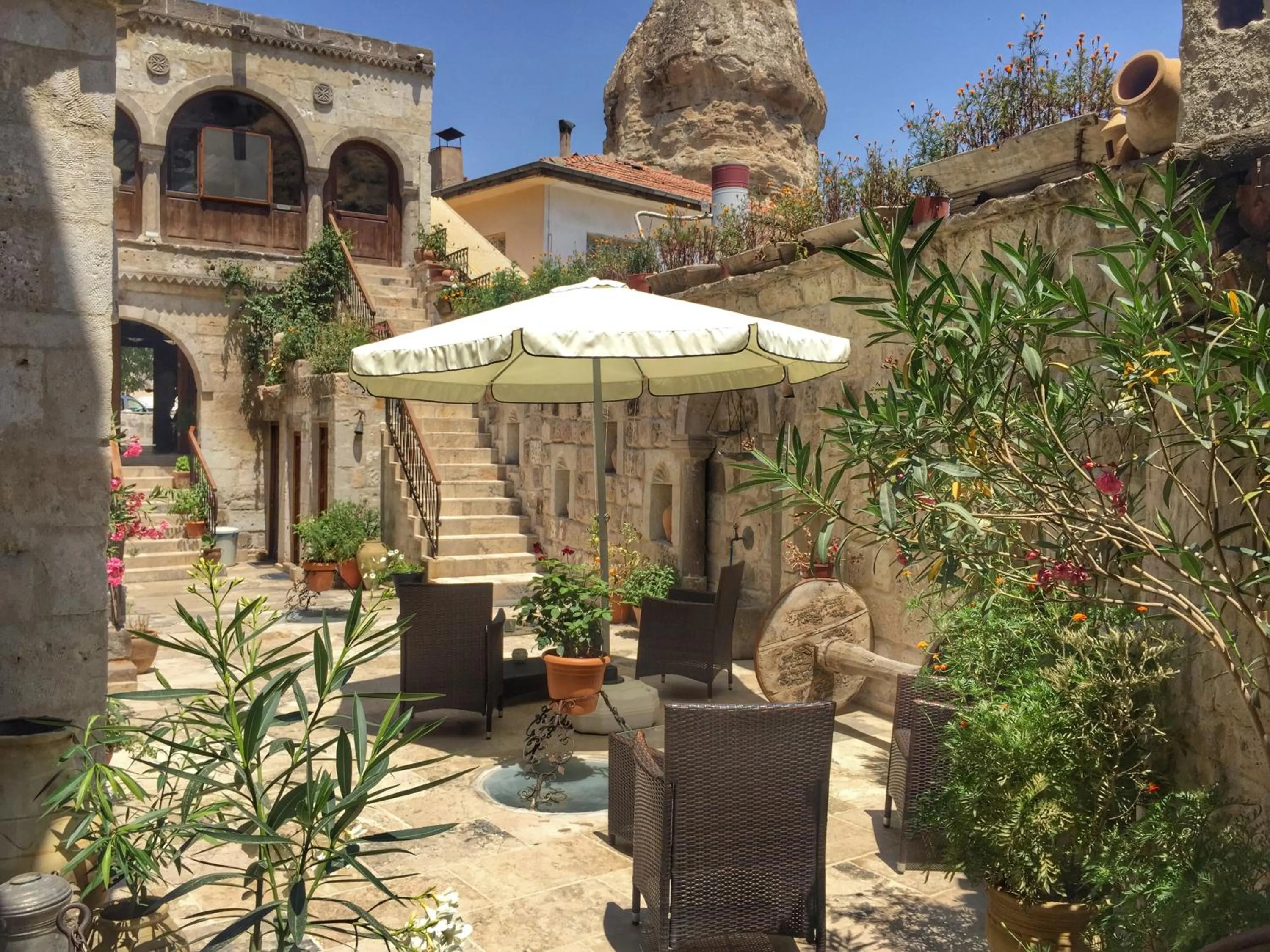 Patio in Erenbey Cave Hotel Adults Only Plus 12