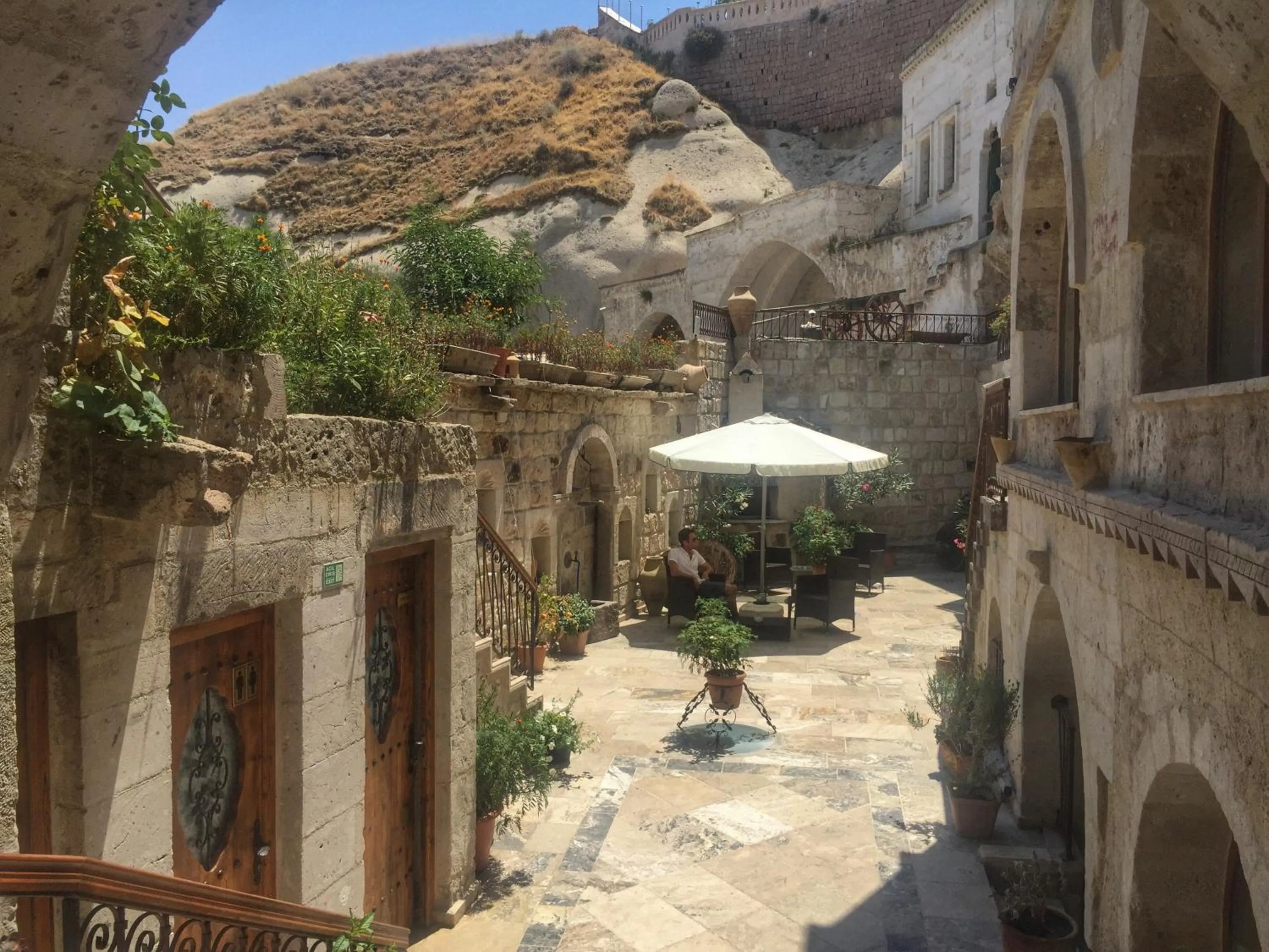 Patio in Erenbey Cave Hotel Adults Only Plus 12