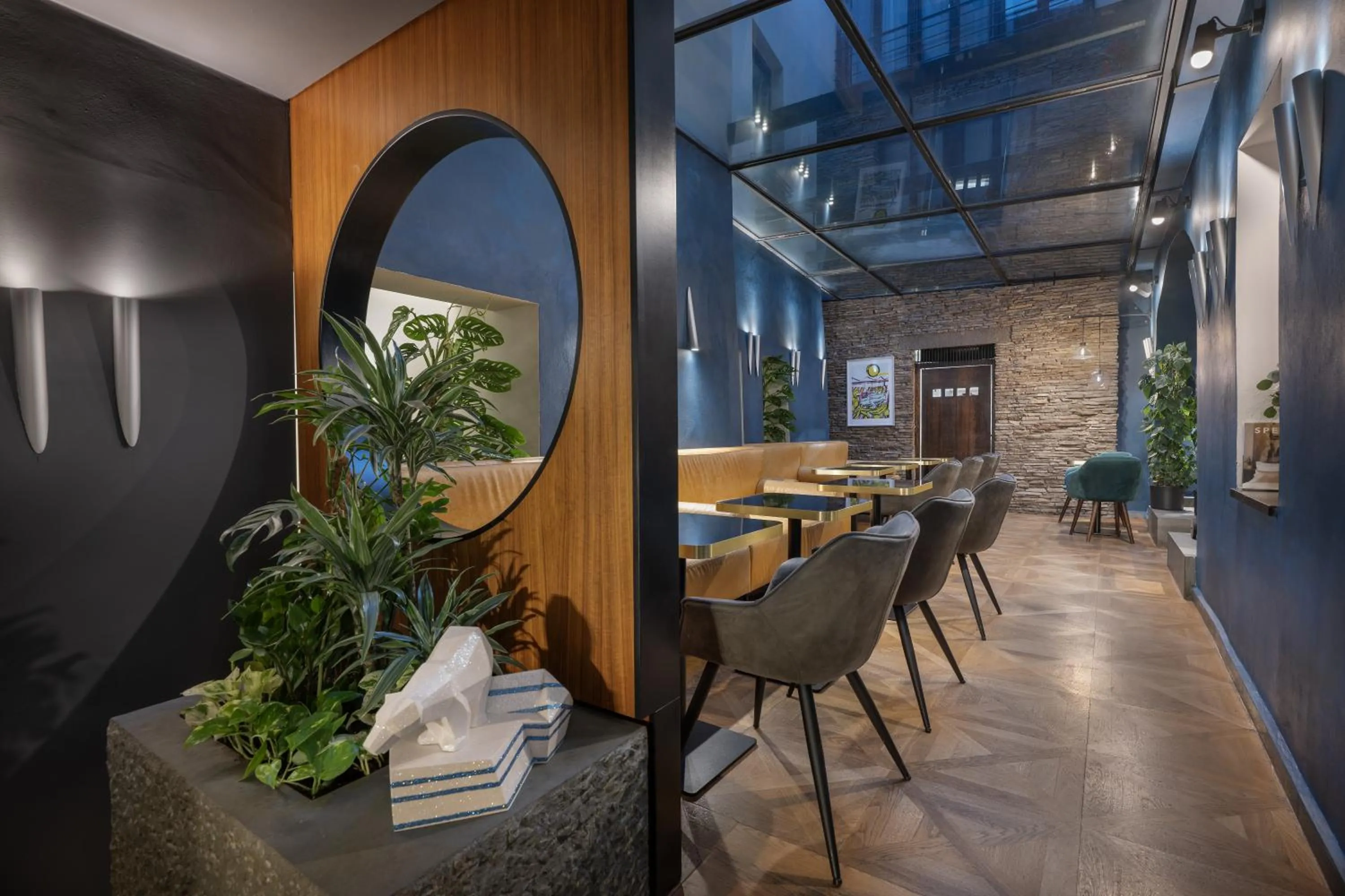 Lobby or reception in Design Hotel Neruda