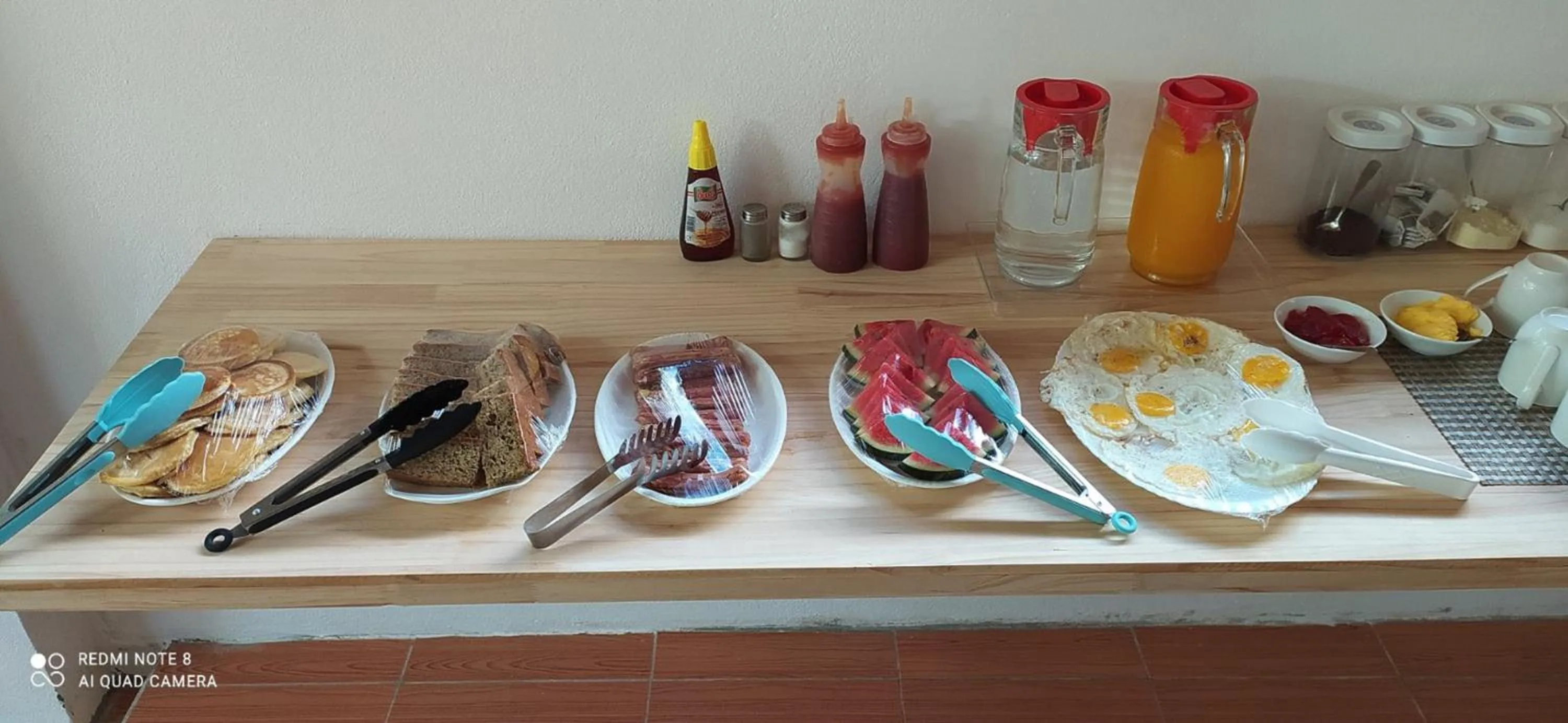 Buffet breakfast in Fins Dive and Leisure Hotel