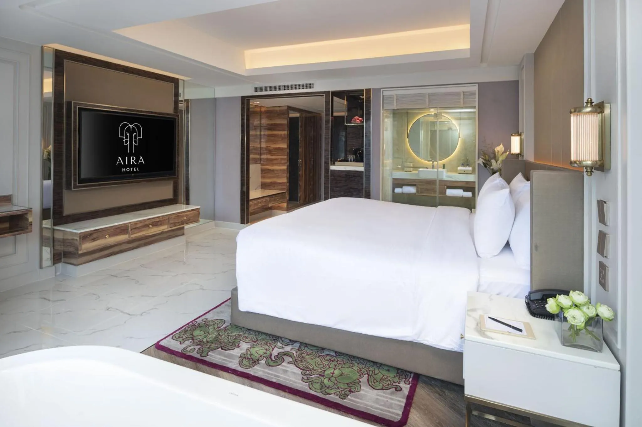 TV and multimedia, Bed in Aira Hotel Bangkok Sukhumvit 11