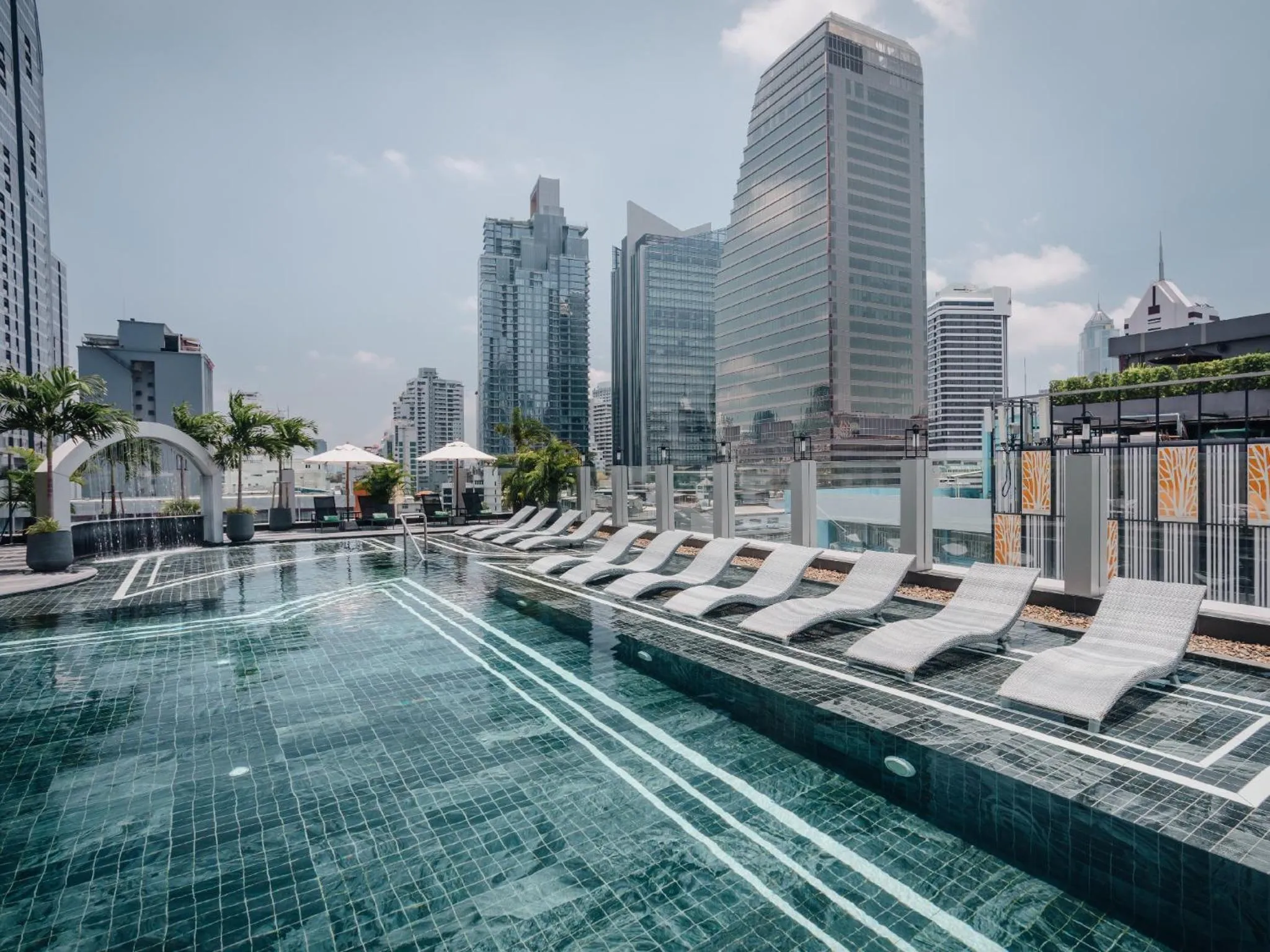 Swimming pool in Aira Hotel Bangkok Sukhumvit 11