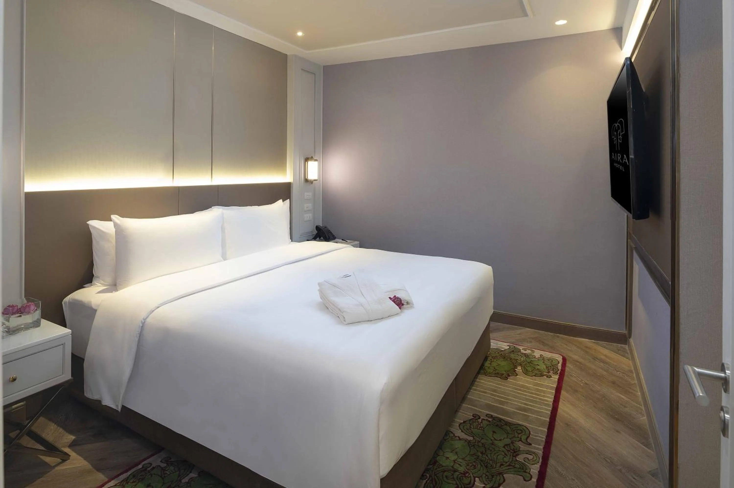 Bed in Aira Hotel Bangkok Sukhumvit 11