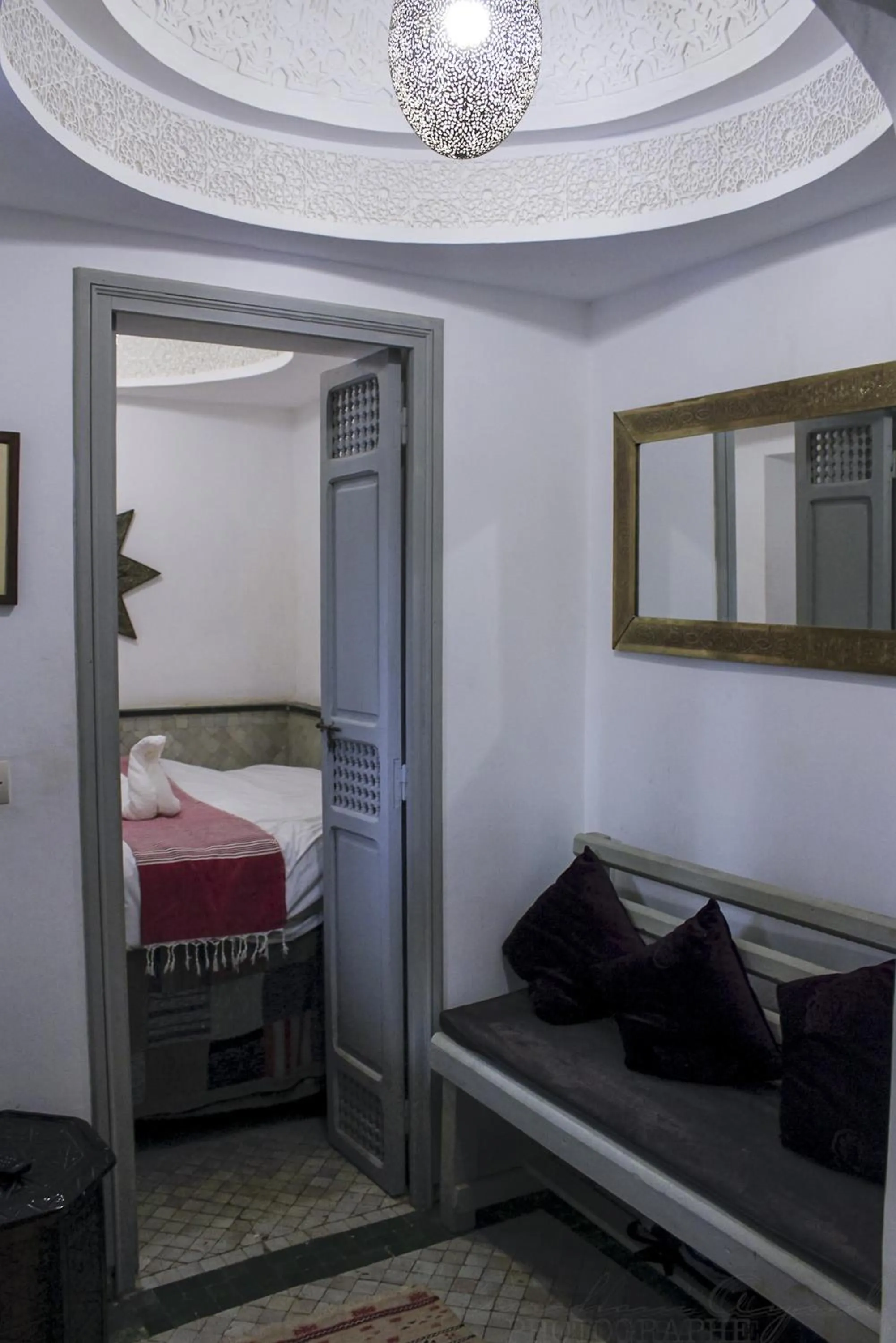 Living room, Bed in Riad Dar Habiba by Garden Wonders